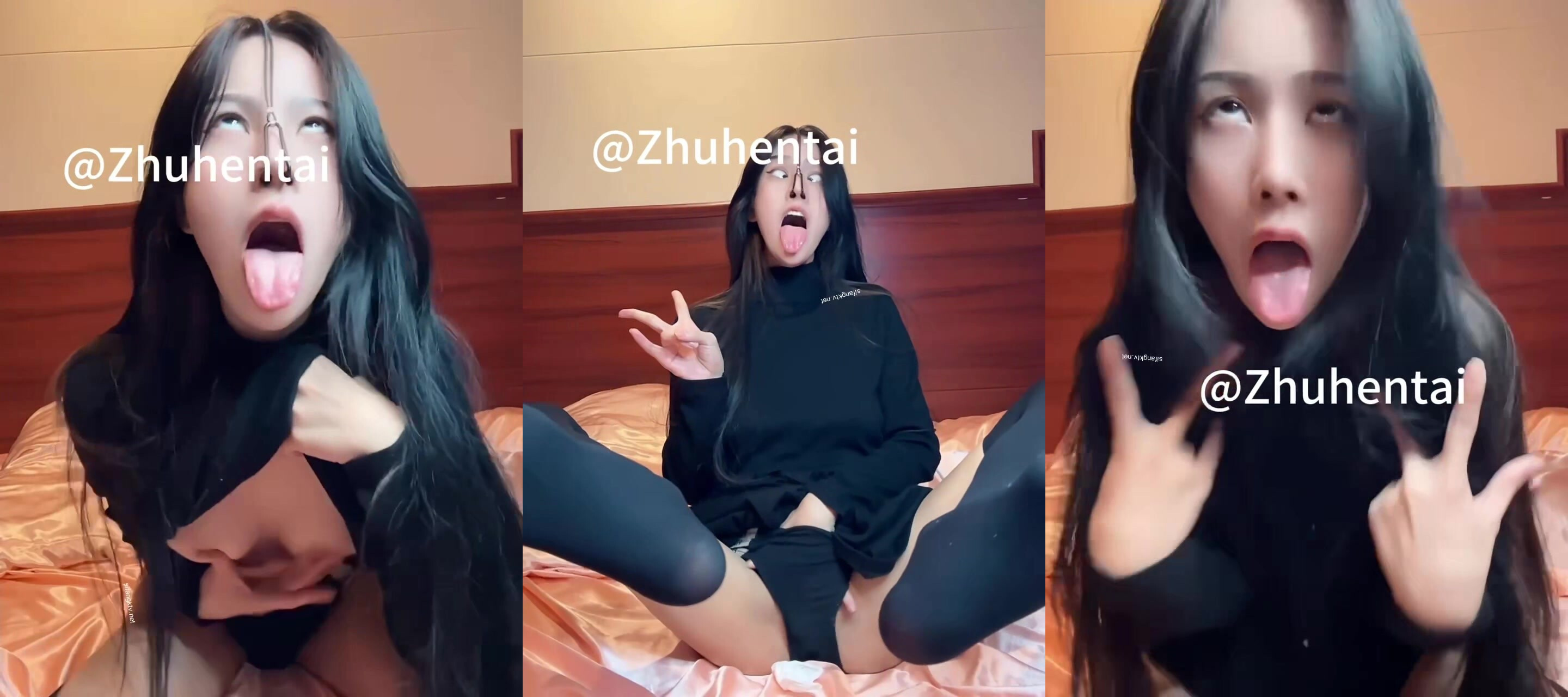 【zhuhentai】擼鐵女神無腦面部崩壞，阿黑顏00後各種變態式自黑，雙洞紫薇 (3)