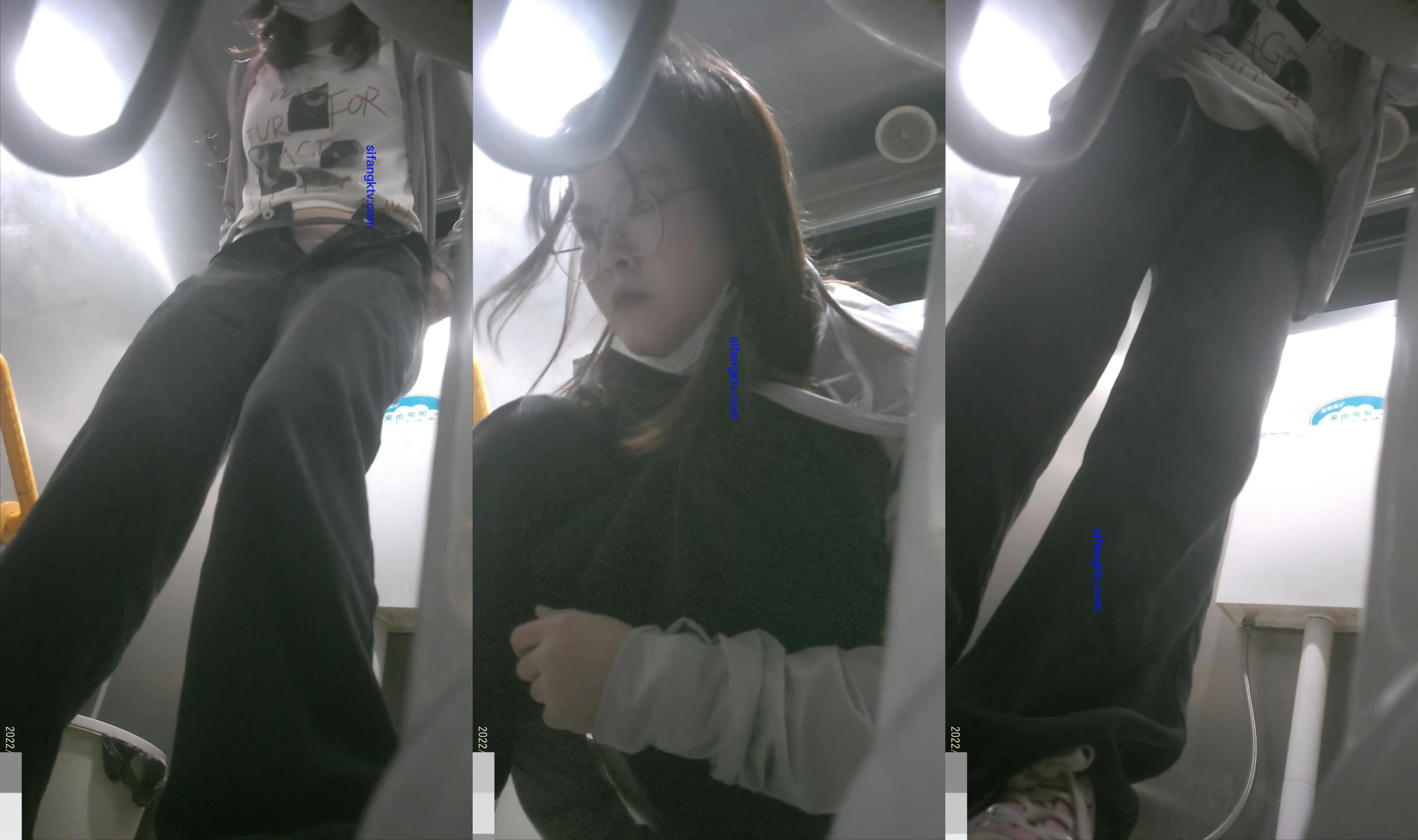 【精品廁拍】黑褲子眼鏡妹 (2)