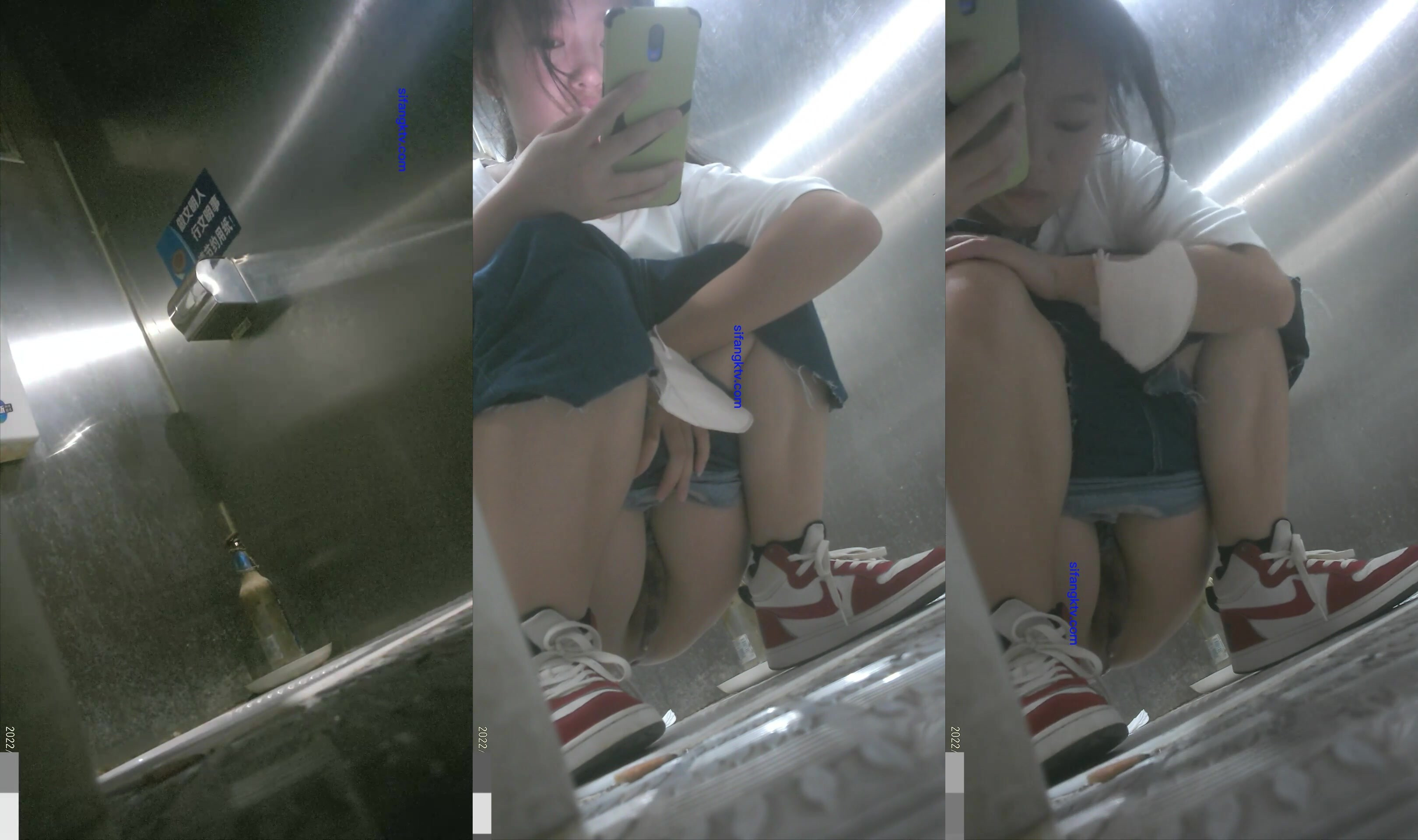 【精品廁拍】紅鞋子