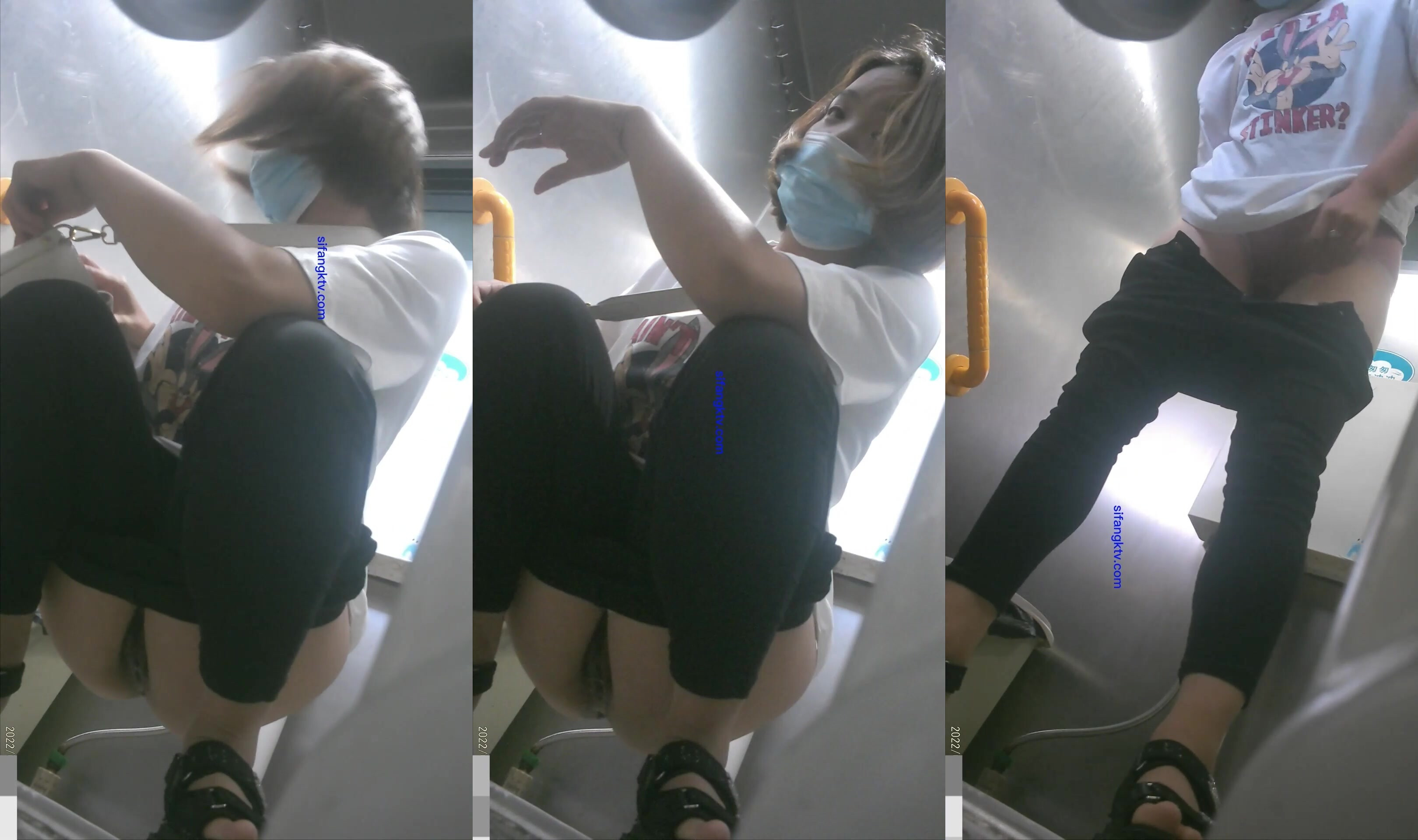 【精品廁拍】白衣服戴口罩 (2)