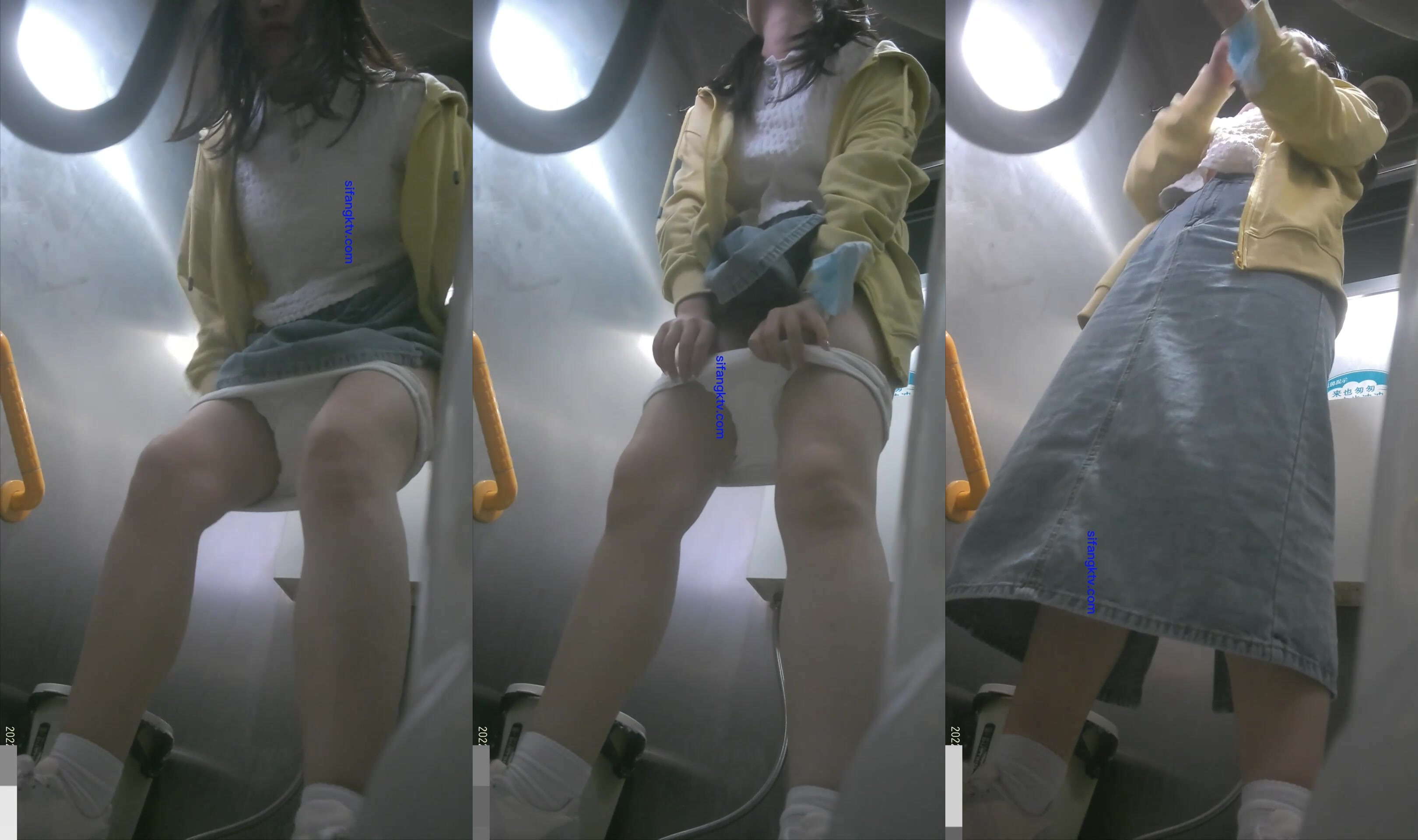 【精品廁拍】黃衣服