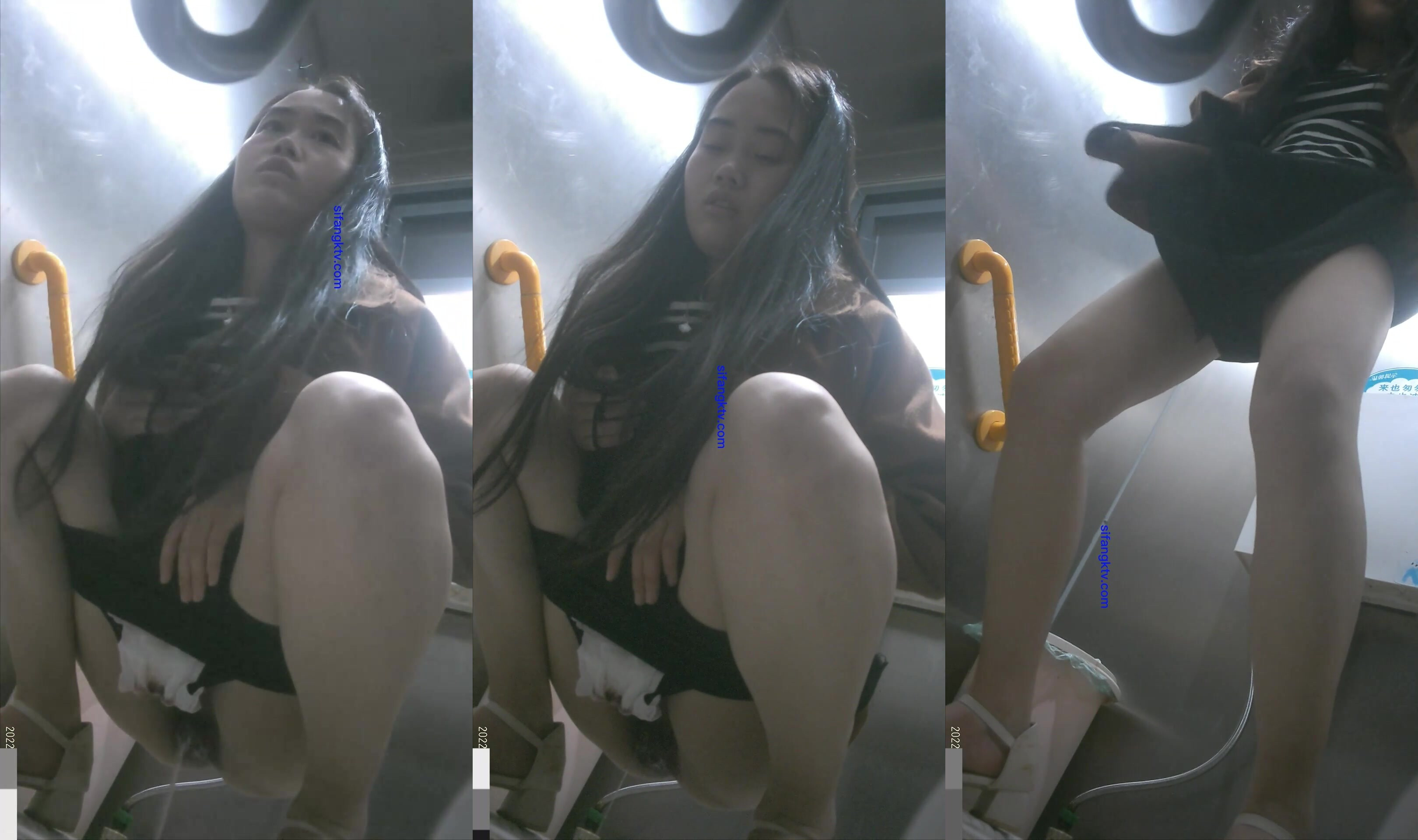 【精品廁拍】褐色黑裙