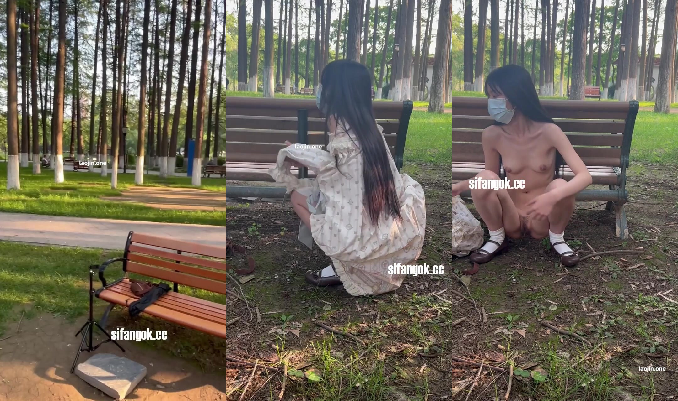 【chishan999池善】付費群極限人前露出，最新眾籌定製，街頭三點若隱若現，路上男人的眼睛都要看直了！(2)