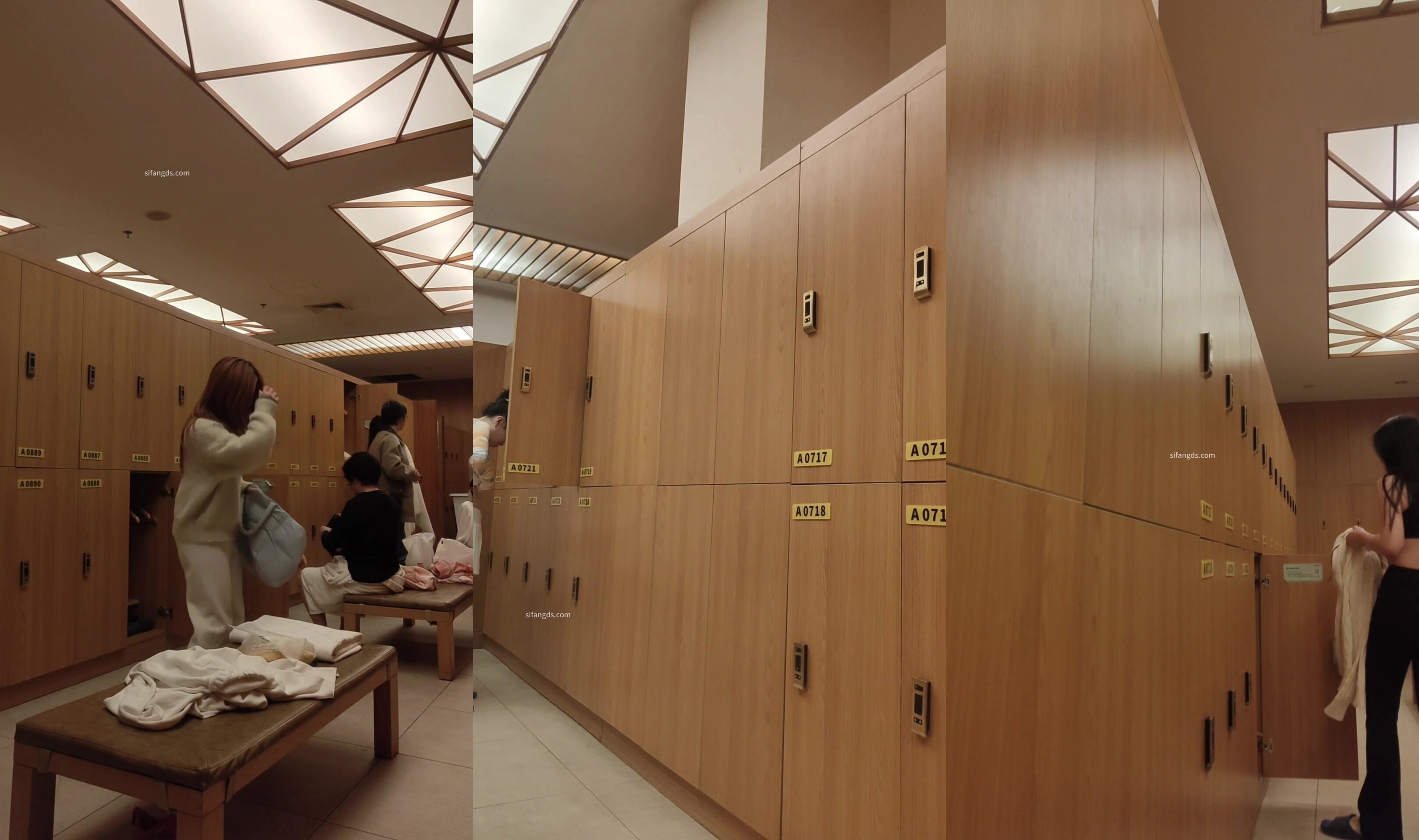 【少女時代】最新流出女主播 潛入溫泉洗浴會所更衣室偷拍好多年輕少婦紫色葡萄在白晰皮膚下格外亮眼