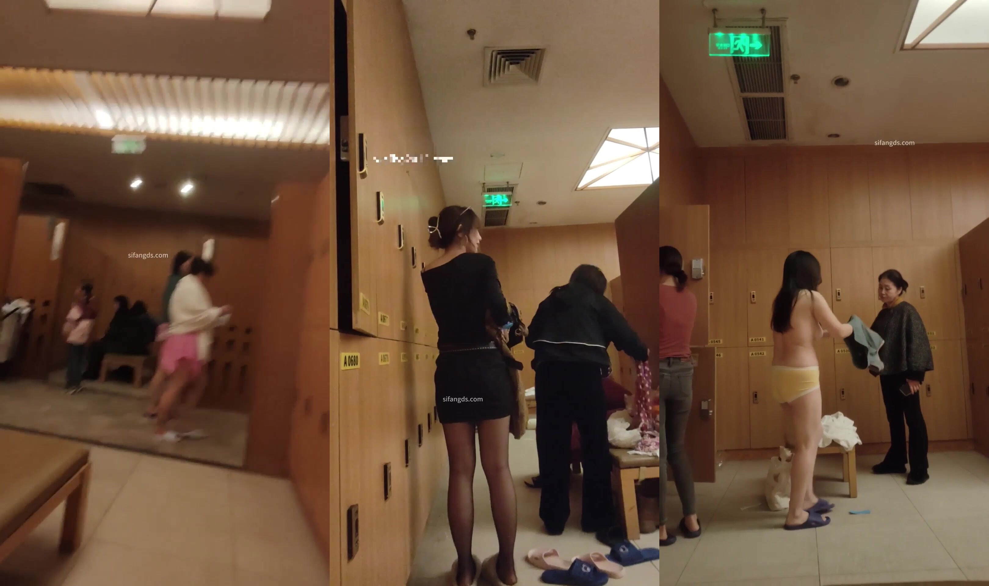 【少女時代】最近已落網女主播潛入洗浴中心更衣室偷拍又遇見極品美女，雙胸又大又挺拔