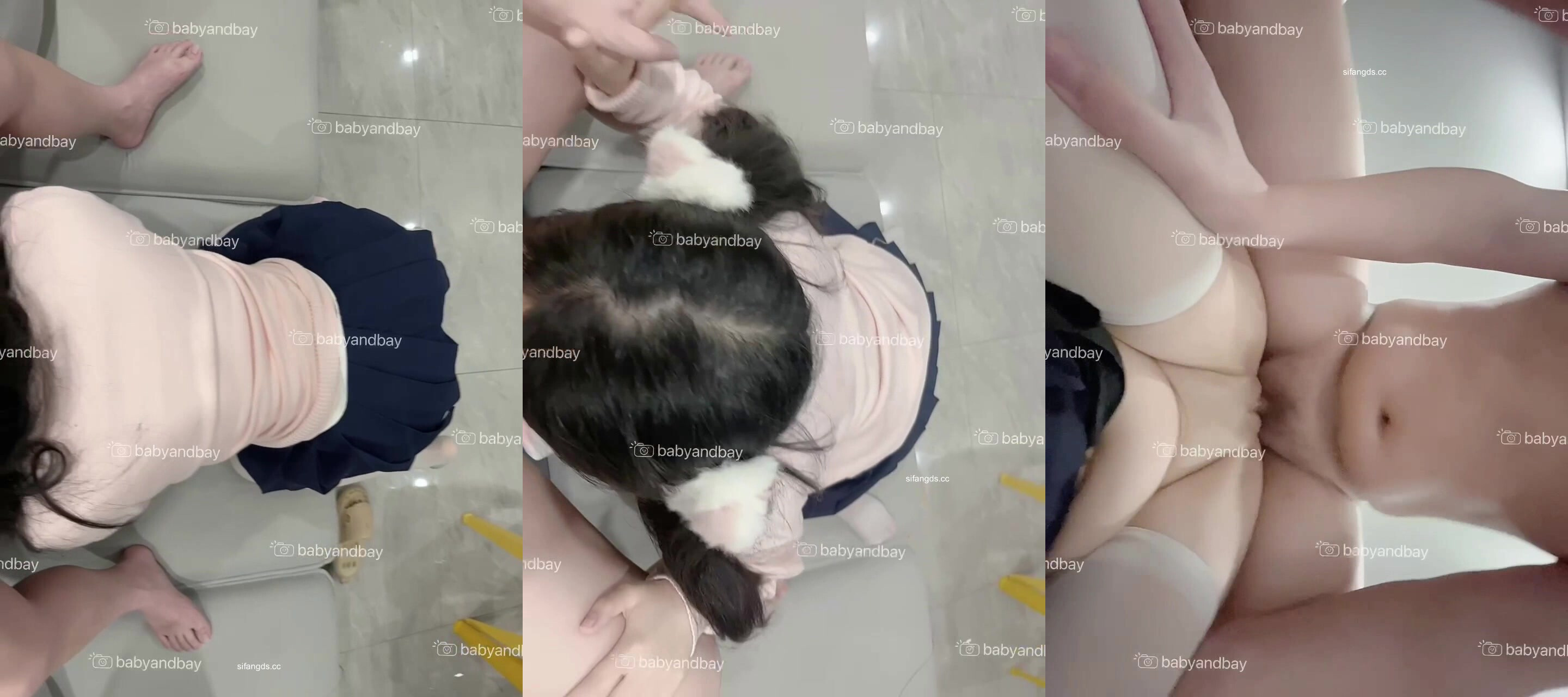 軟萌蘿莉嫩妹『Wuli桃醬(babyandbay)』[門檻福利] 7分鐘 金主爸爸啪啪，勾人小妖精白虎嫩穴又粉又嫩又緊 (2)