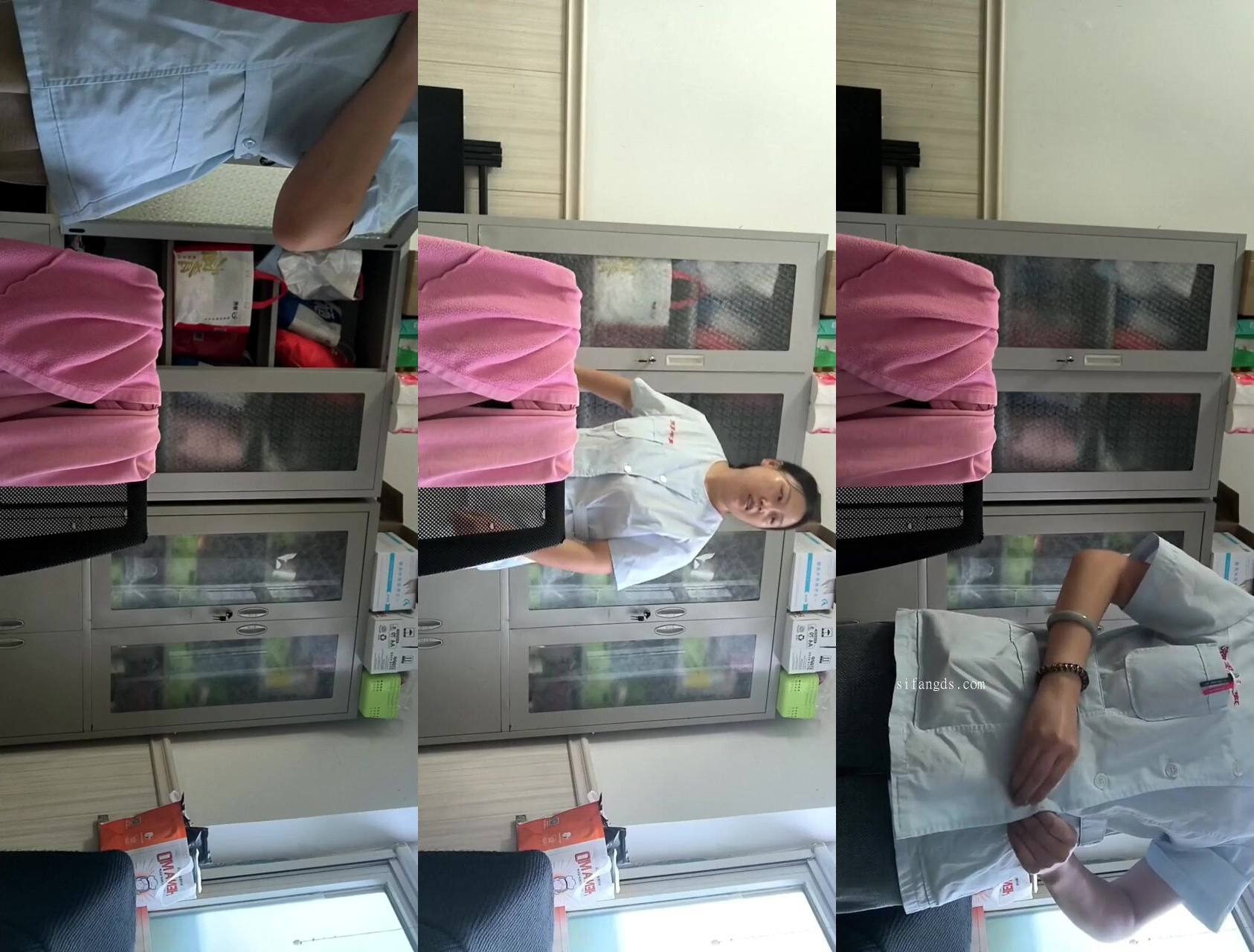 【天津建華醫院】極品吃瓜男護士偷拍女護士換衣，有幾個小護士人靚身材好，可惜大神當天就被抓了 (3)