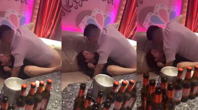 KTV狂歡夜！酒勁上頭妹子醉眼朦朧 直接上演活春宮大戲 當眾啪啪尺度炸裂！
