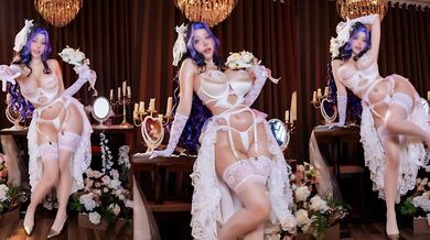 極品福利姬 Eclipse Dream Bride 性感寫真 化身棕色塵埃婚紗夢中女神 每個動作都充滿挑逗力！