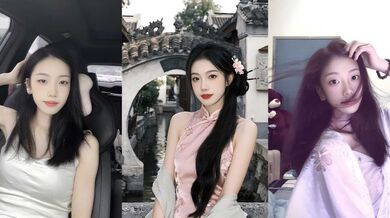 氣質人妻 趙亞娜 偷情老公兄弟 穿情趣黑絲握肉棒送進小穴 晃著大奶被爆操 純蕩婦淫娃！