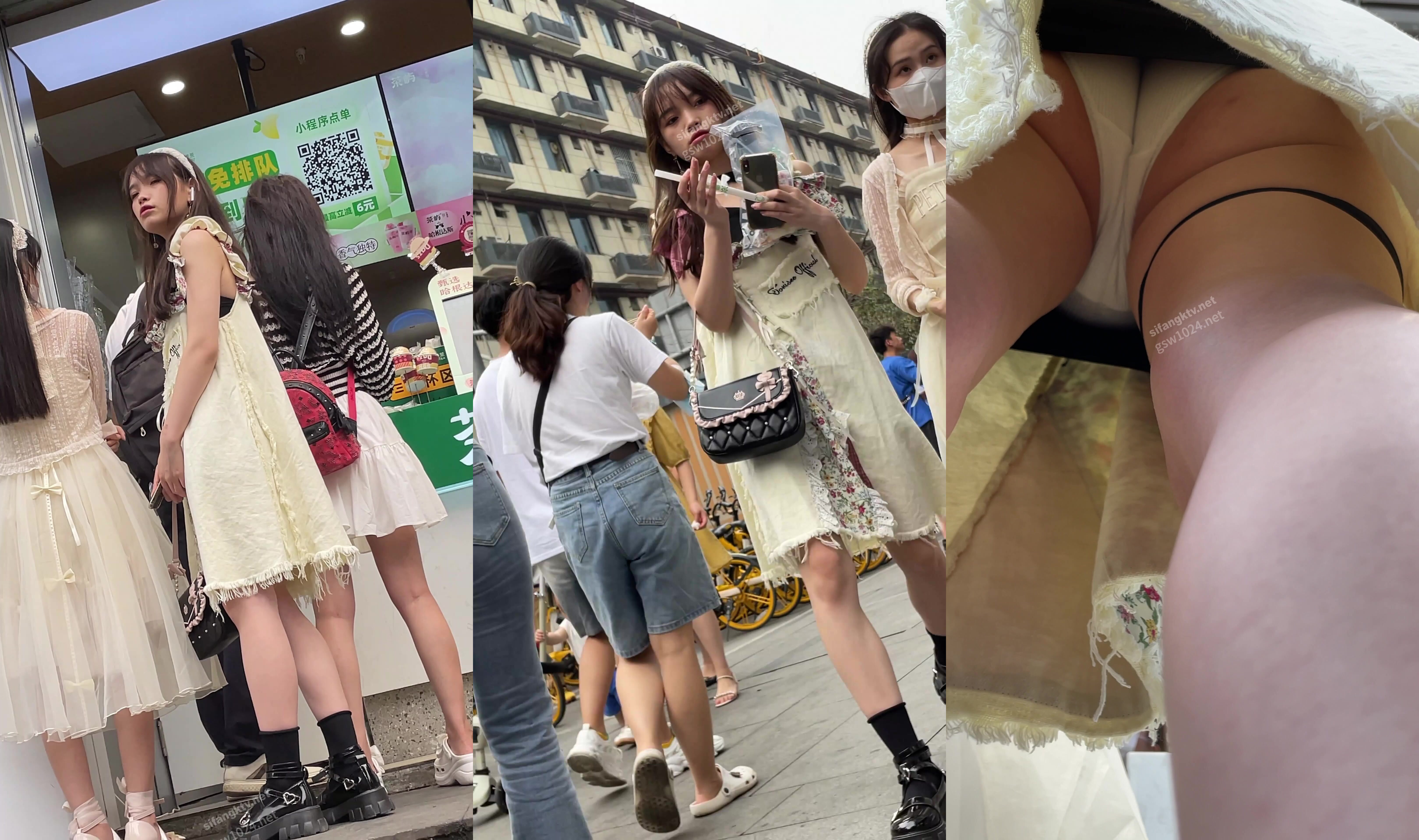 【新KingKCD】CD2572UR級！極品清純大腿根綁帶子反差學妹