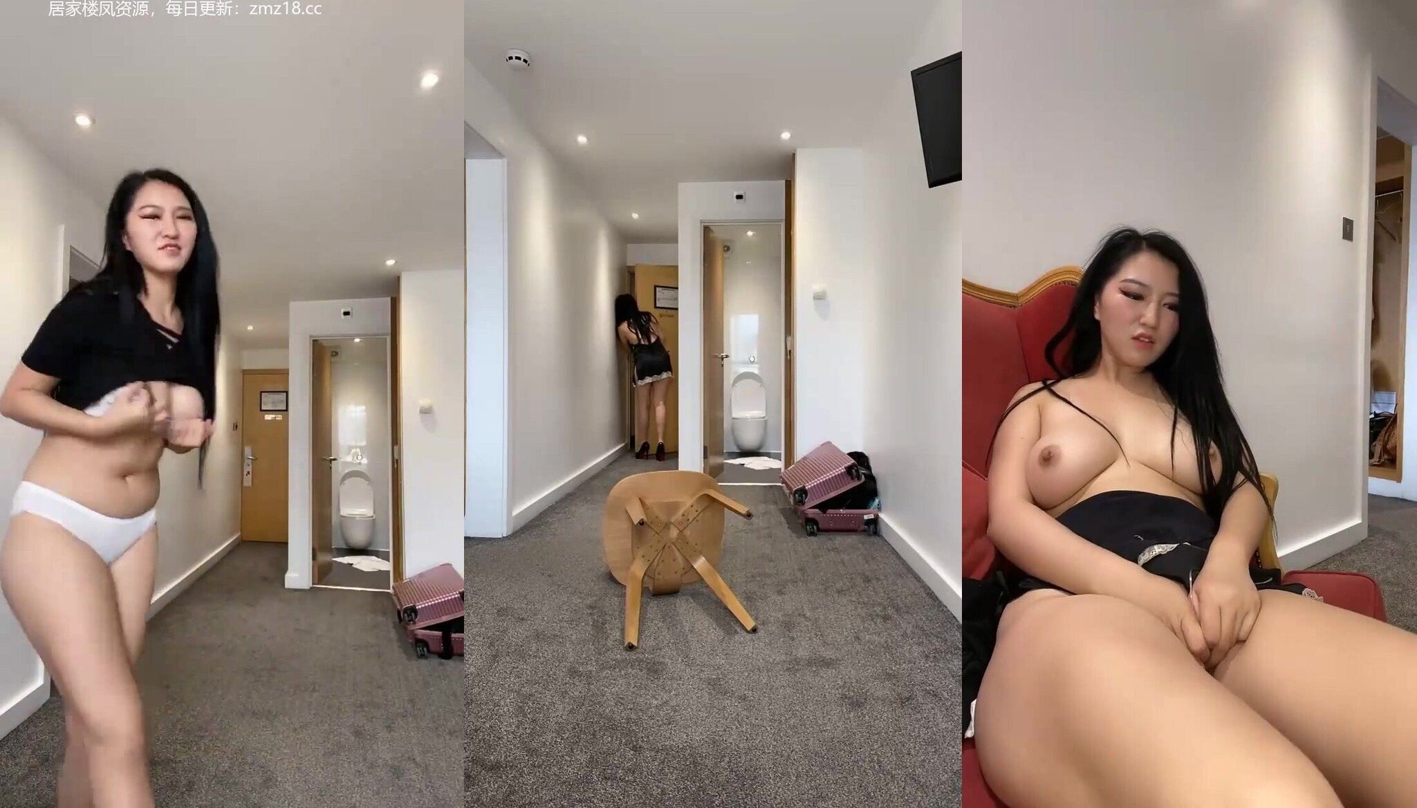 【沈樵】國內裸替演員裸舞挑逗，臉穴同框道具自慰，高潮臉騷的受不了 (3)