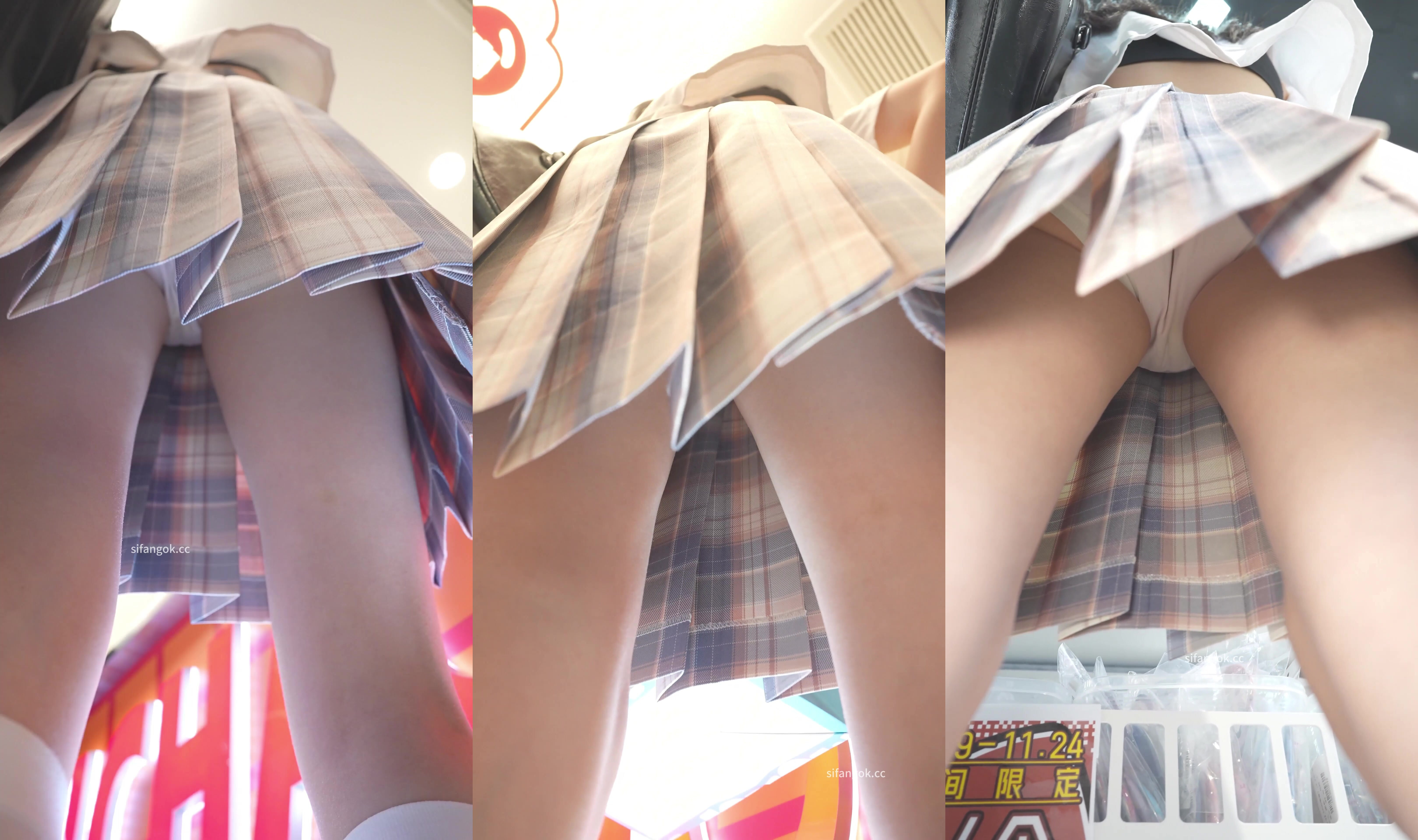 大神步行街一路跟蹤抄底多位美女一起探尋她們的裙底風光2 (1)