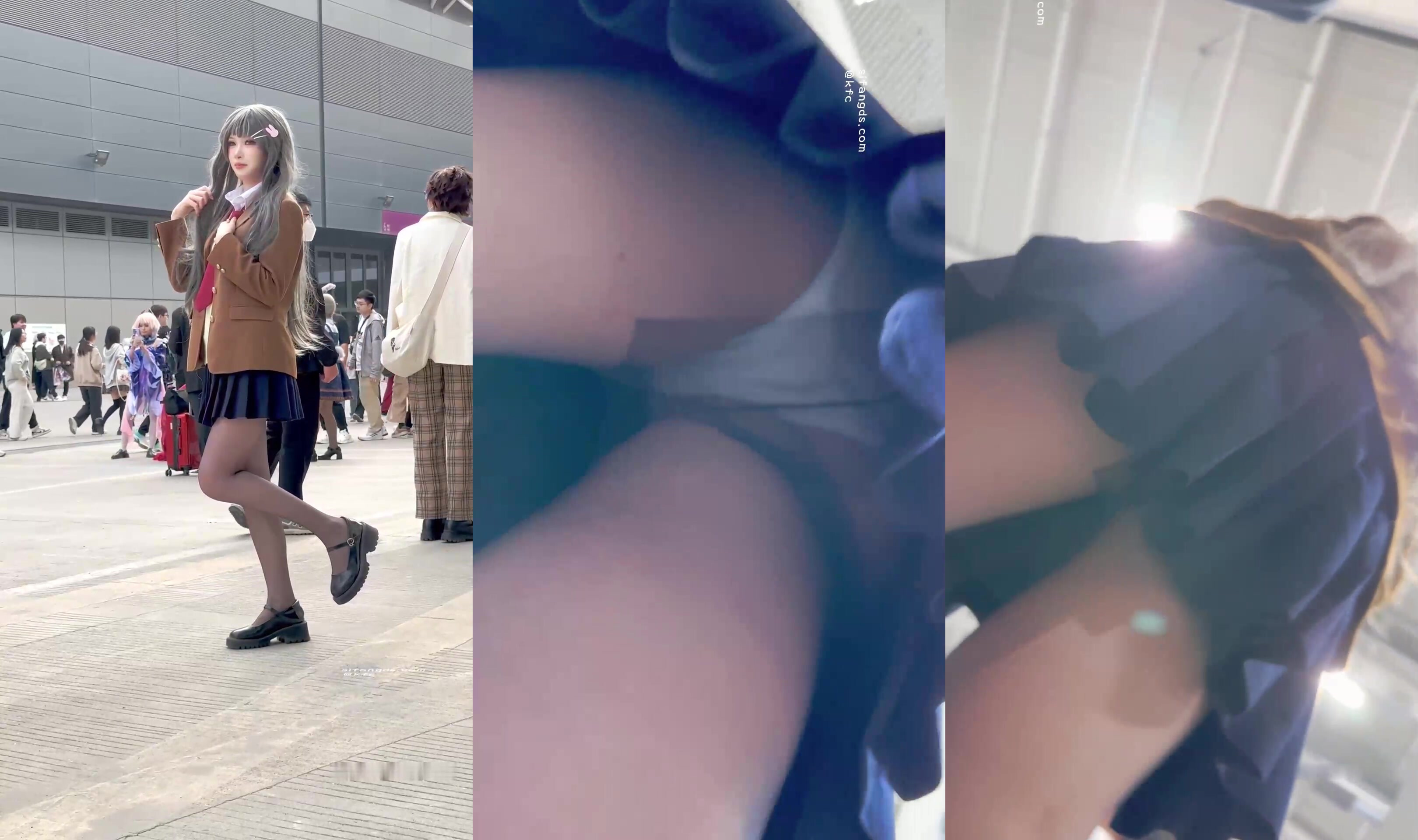 『KFC』街拍抄底大神合集 全是青春靚妹 好看的小姐姐 (15)