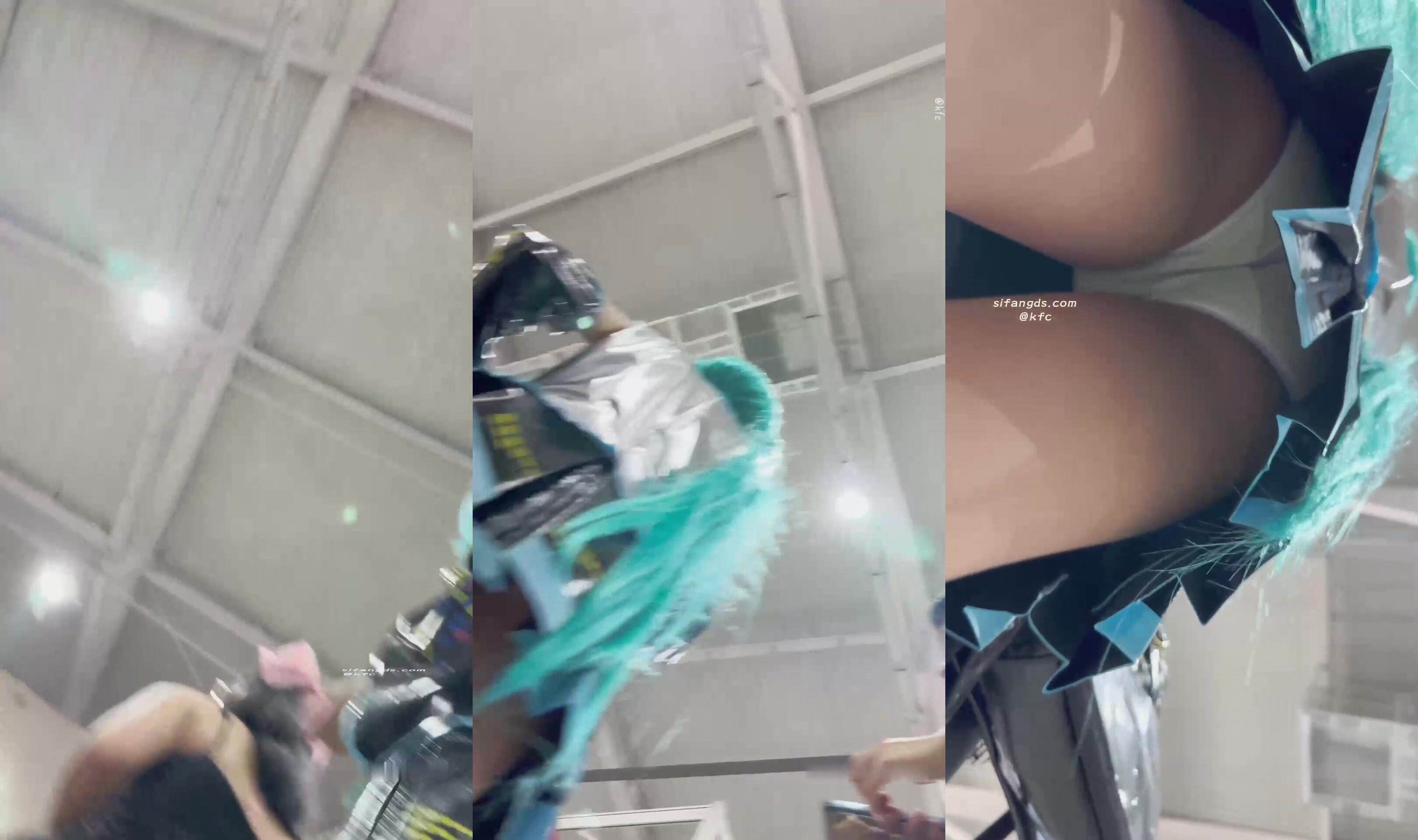 『KFC』街拍抄底大神合集 全是青春靚妹 好看的小姐姐 (27)