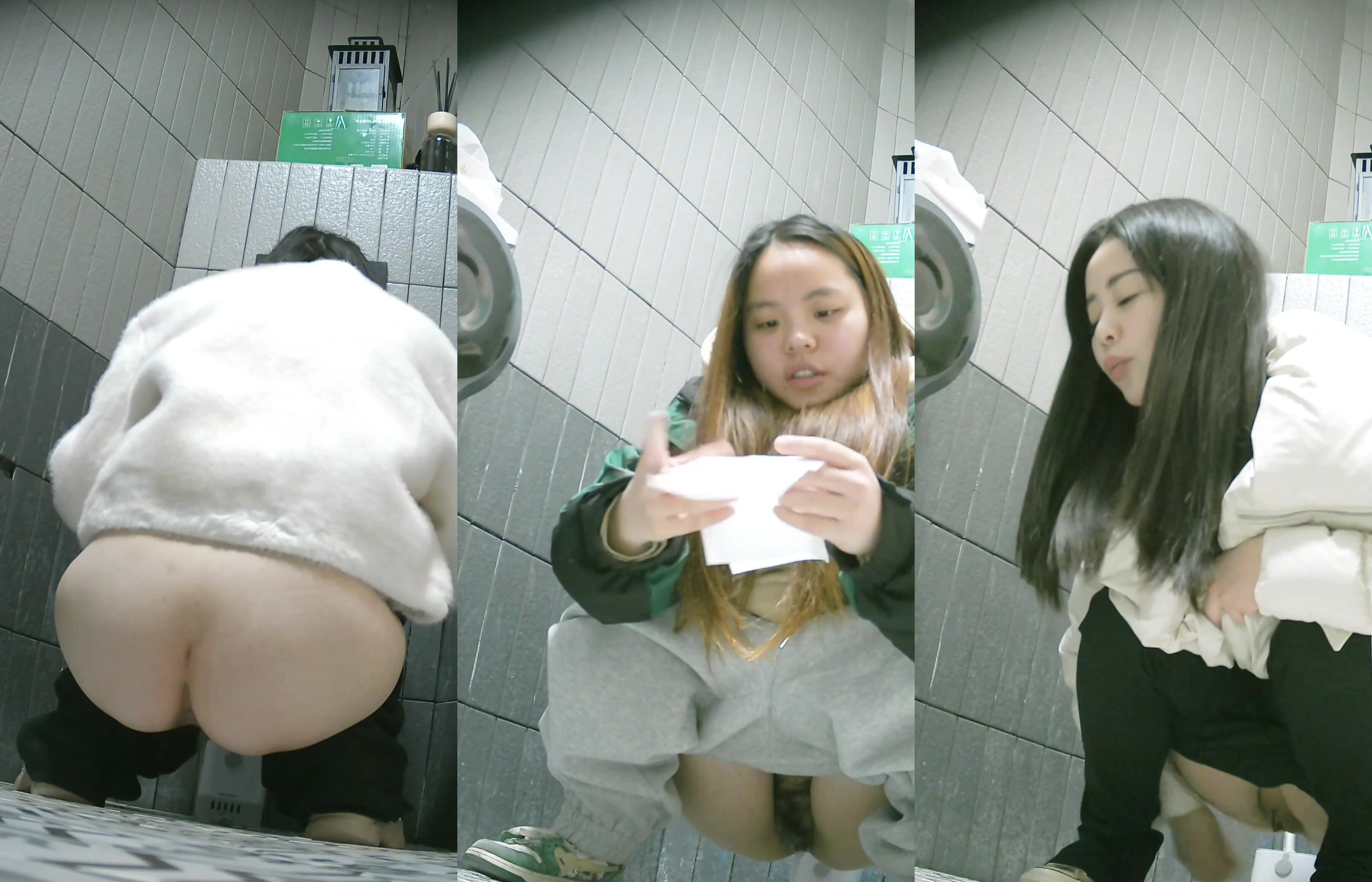 商場女廁雙景偷拍3位美少婦的極品嫩鮑魚