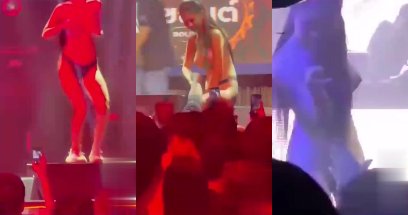 泰國芭提雅變身人間天堂了！Chang_Beer啤酒公司舉辦全裸狂歡節,辣妹模特乳浪臀波搖曳互動,現場粉絲狂歡！