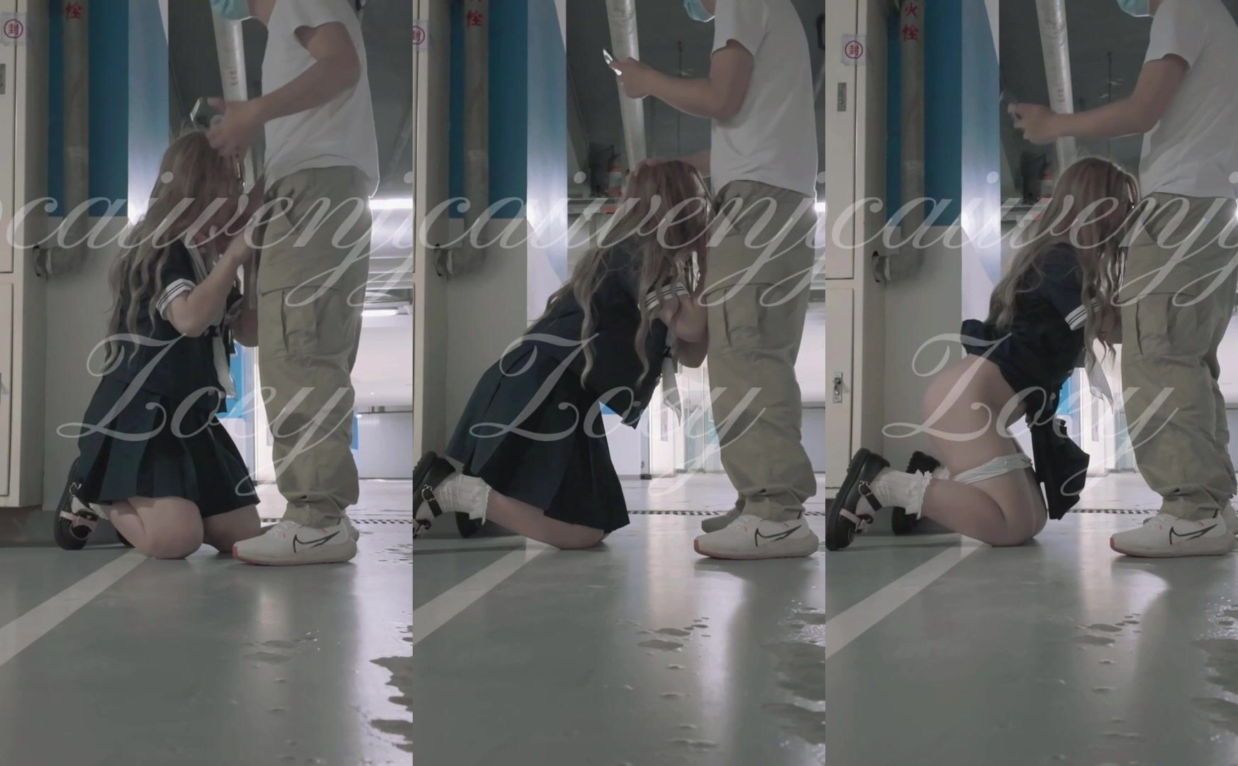 『zoey』反差可愛萌妹被金主爸爸停車場調教啪啪，大屌撐滿潤滑濕暖蜜穴，被操的騷叫不停，聲音動聽 (1)