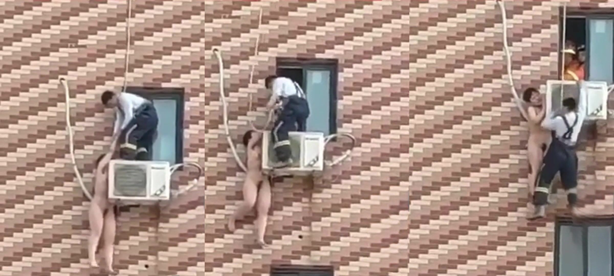 濟南領導偷情翻車！老婆突襲回家，情人光溜溜跳空調外機，樓下誤以為跳樓報警，警察到場也救不下，社死大戲炸裂！ 4