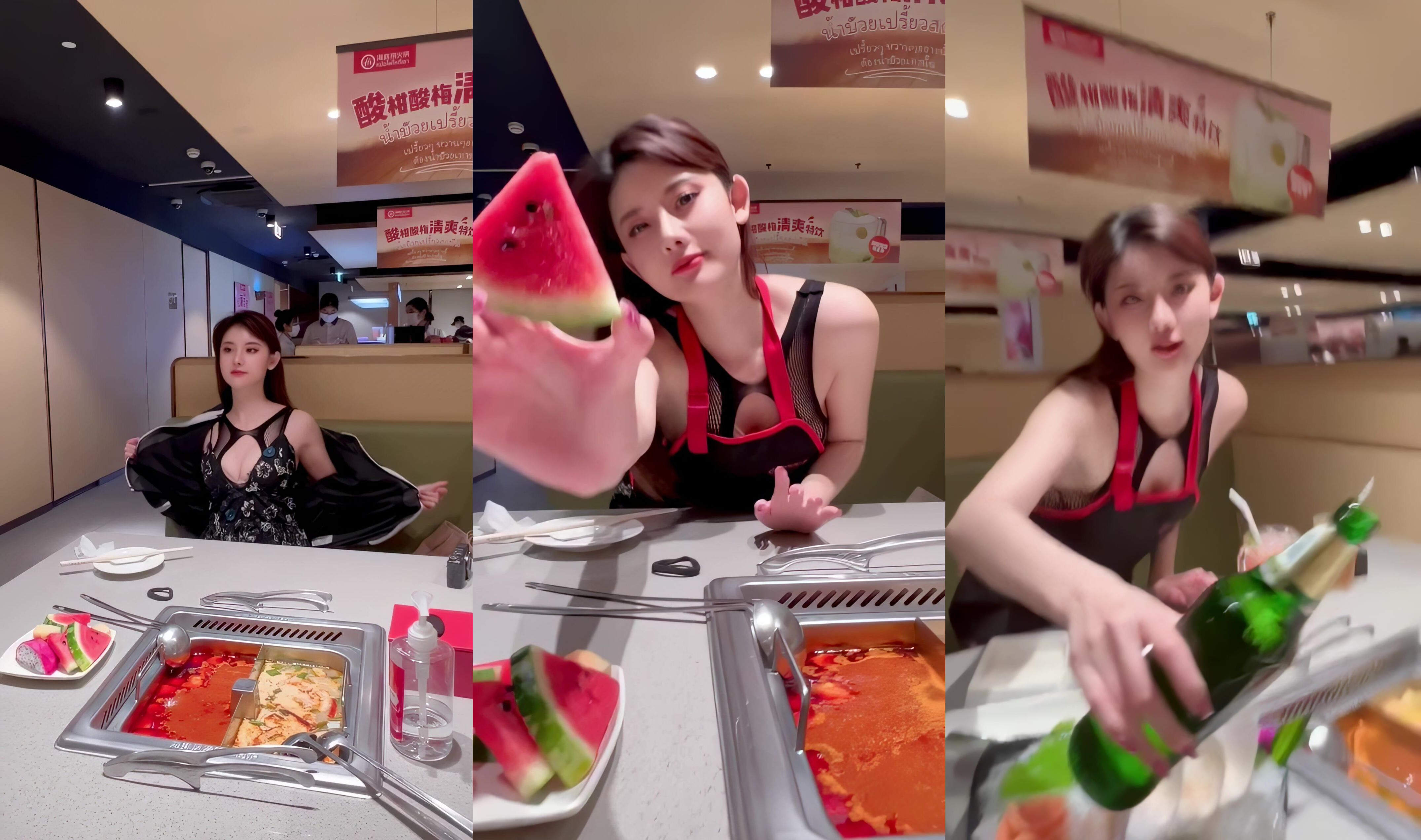 【露出勾引】海底撈阿朱女神超級性感的寫真博主海釣平臺人前露出釣魚佬面前撅起屁股搔首弄姿模特出身③ 3