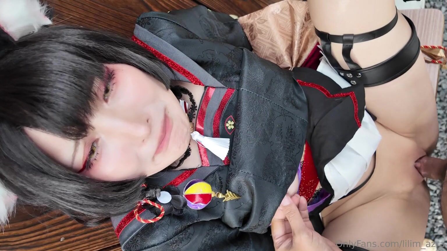 【lilimazra】高顏值嫩妹福利姬最新作品，Cos狐阪若藻露臉被爆肏內射2