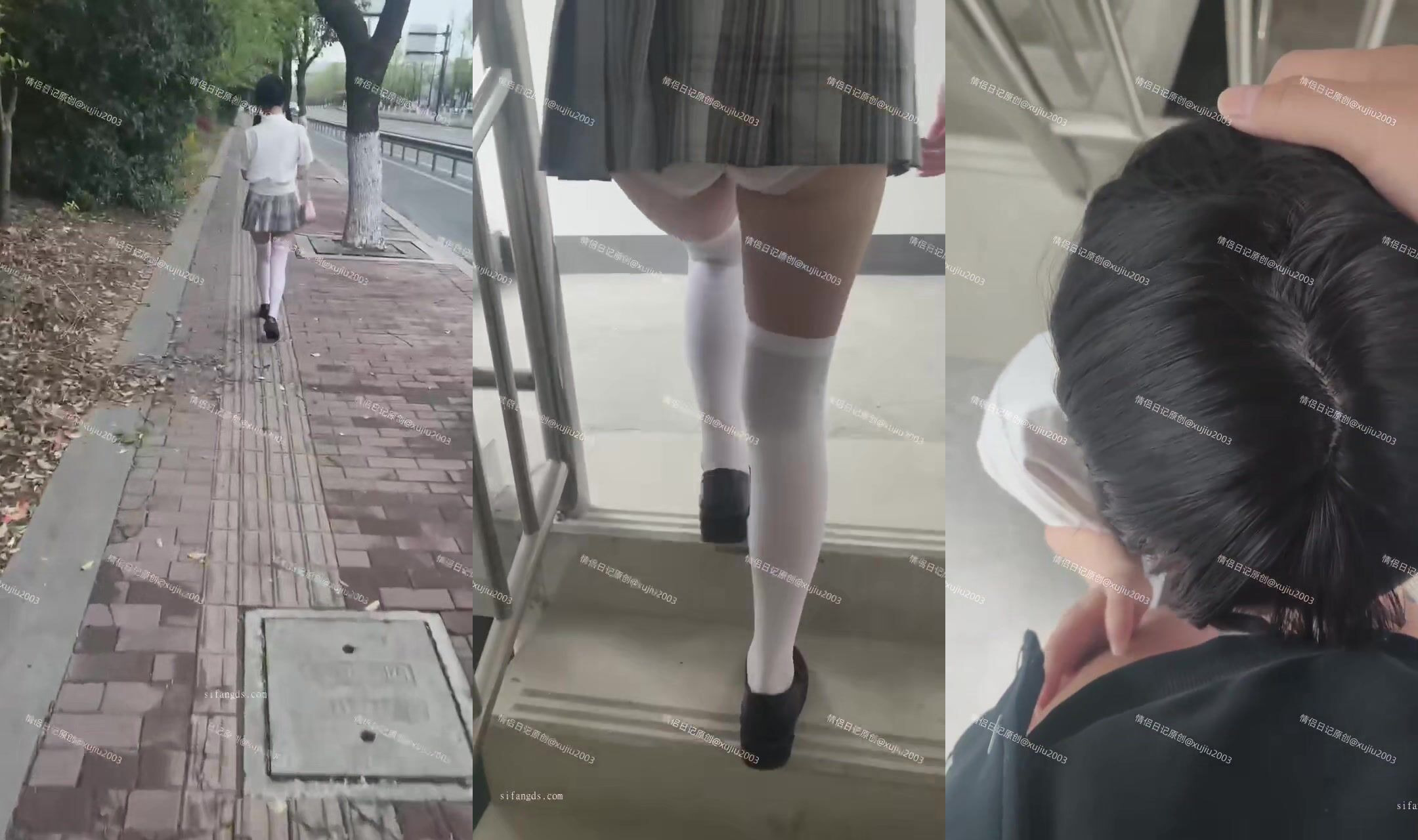 【情侶日記】浙江紹興乖巧JK女友，綠帽JK，多人啪啪，手足口榨精 (3)