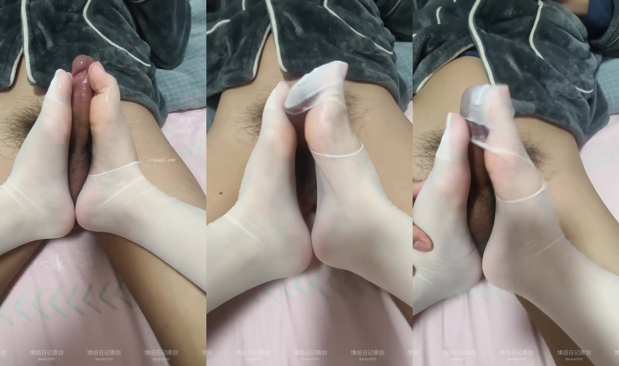 【情侶日記】浙江紹興乖巧JK女友，綠帽JK，多人啪啪，手足口榨精 (2)