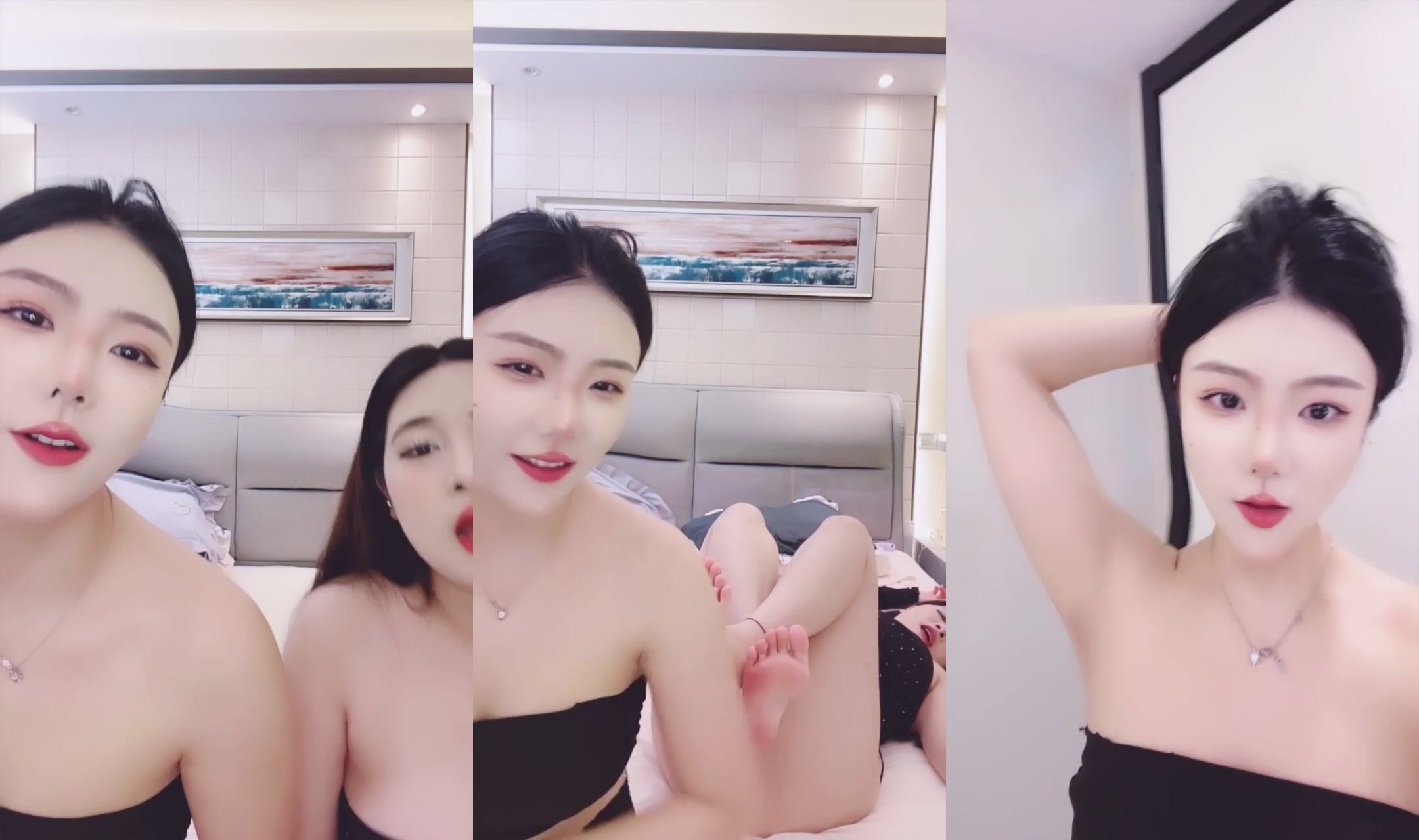 【女模小草莓】頂級女神帶閨蜜下海~無套輪著幹~內射~自慰2 (1)
