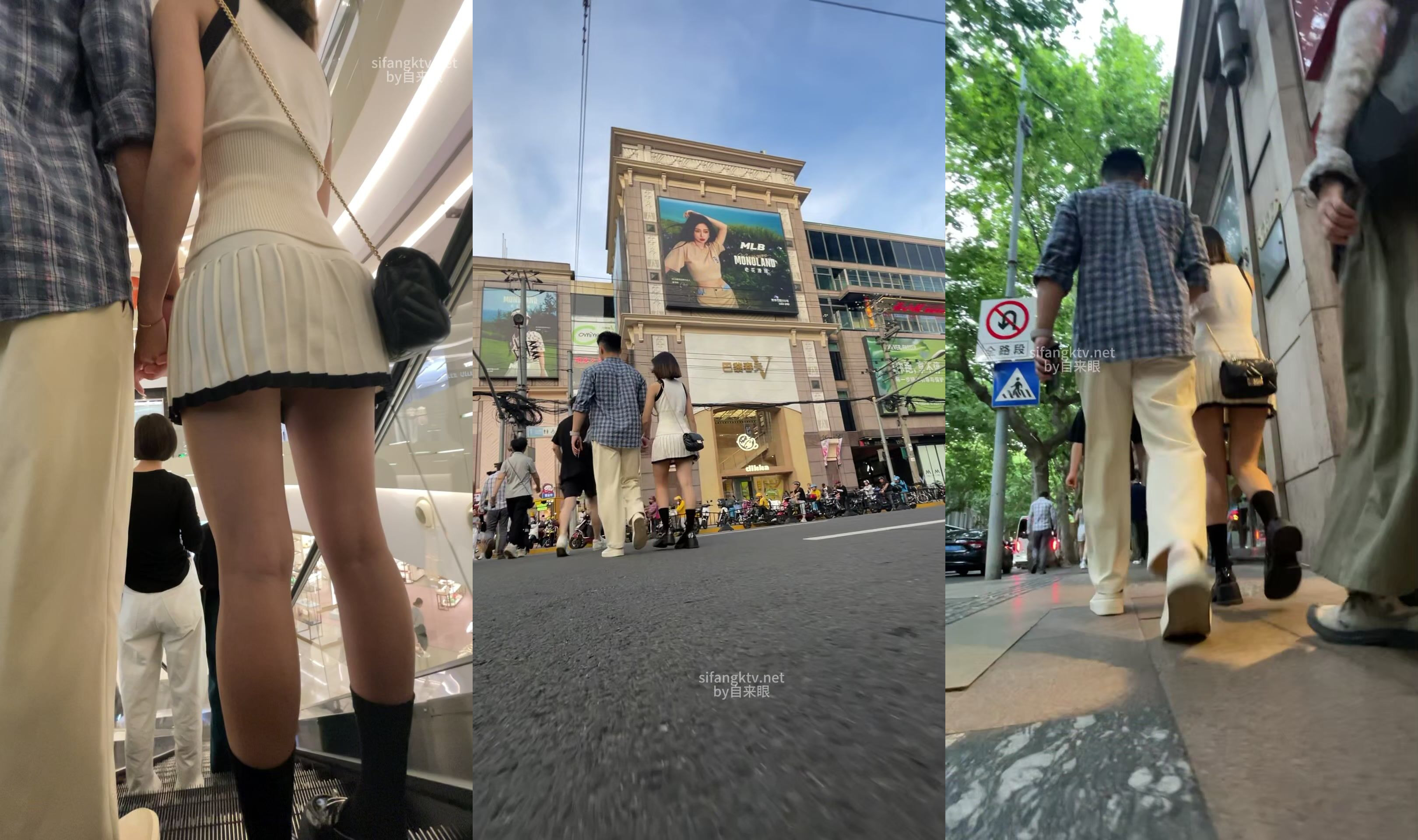 【自來眼】大神尾隨偷拍完美腰臀比例的短髮美女網球超短裙丁內