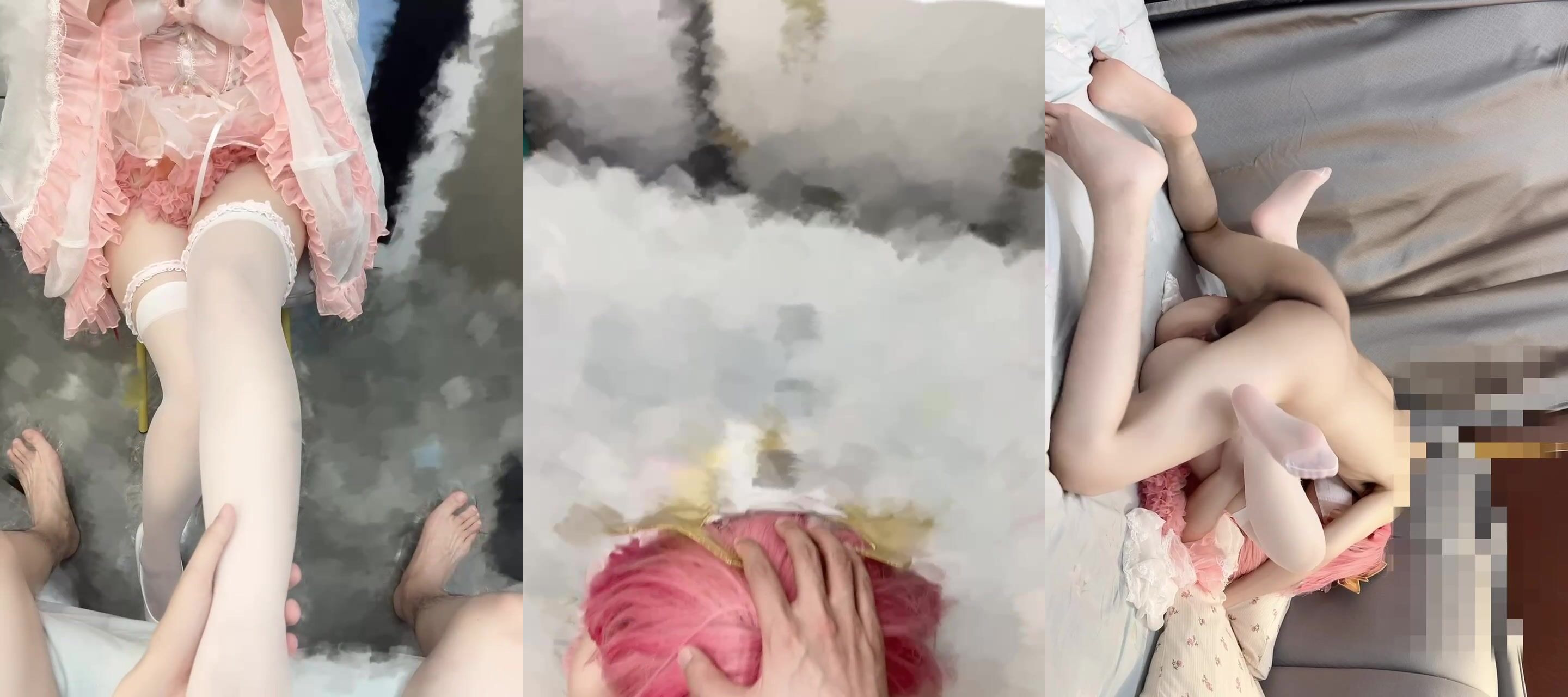 八重神子花嫁 驚奇！雙陰道極品COSER福利姬口交足交啪啪 插完左邊插右邊 全程被幹嬌喘不止，各種姿勢輪番上陣 上