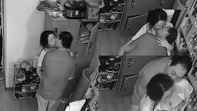 駭客破解網路攝像頭偷拍單位值班女醫生和領導在醫務室偷情被扒下內褲趴在椅子上後入