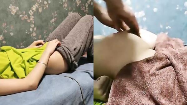 坑爹男技師偷拍【私處保健直播】上面衛生檢查停播了幾天迎來個年輕苗條少婦