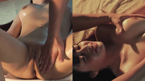 【妙妙】JVID名模極樂按摩，水汪汪的無毛嫩穴，大奶子享受異性愛撫，曖昧刺激推薦