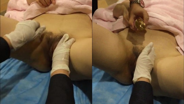 美容院女性私密護理內部按摩影片 美女被按的高潮了 對話內容讓人噴精