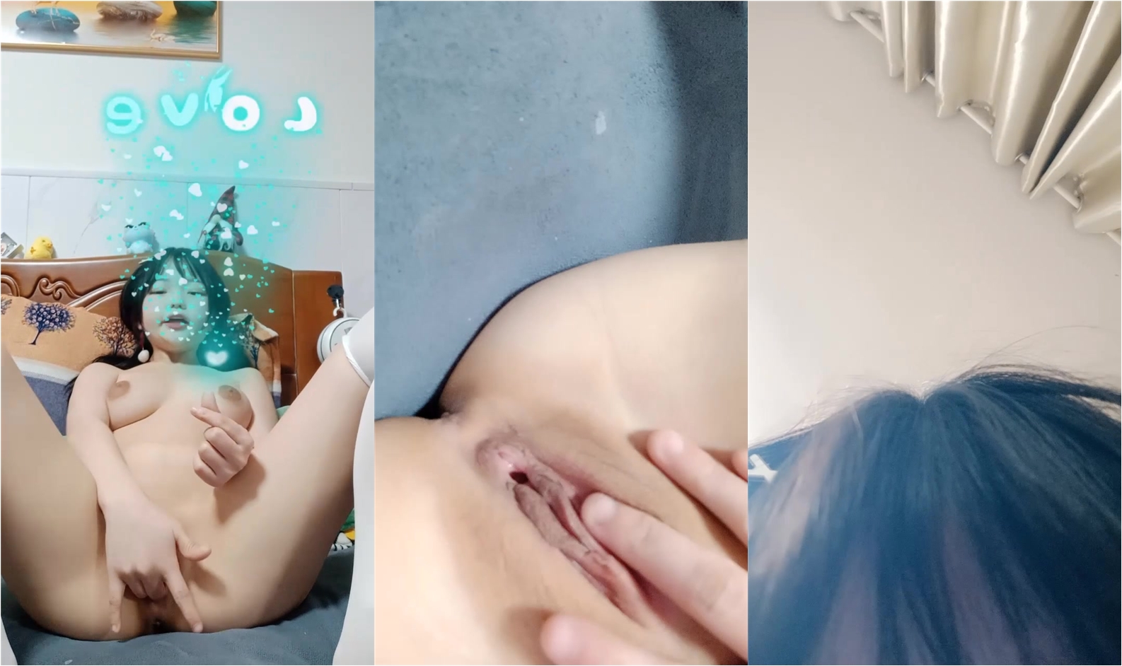 【蛋撻吖】超嫩小女孩! 超級大奶~天然白虎潤逼~摳穴自慰! (3)