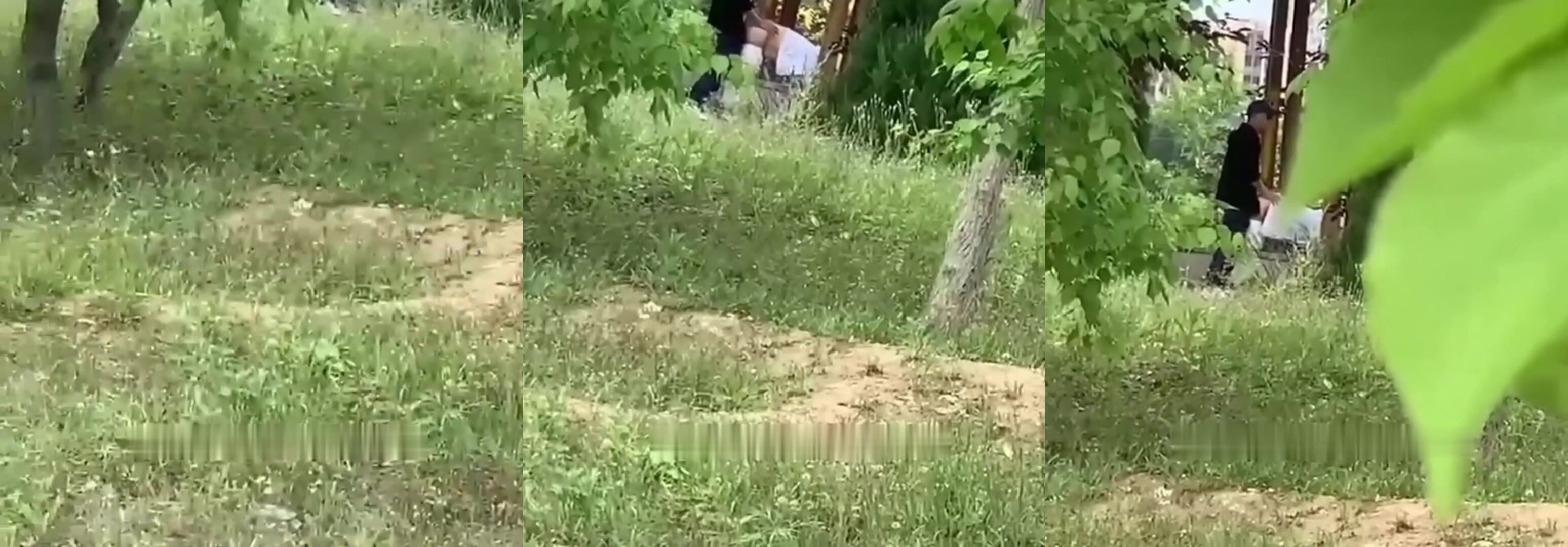 春季野外偷拍中年夫妻野戰 男主吃力後入喘息連連 美女翹臀迎合臀肉顫抖 淫靡至極