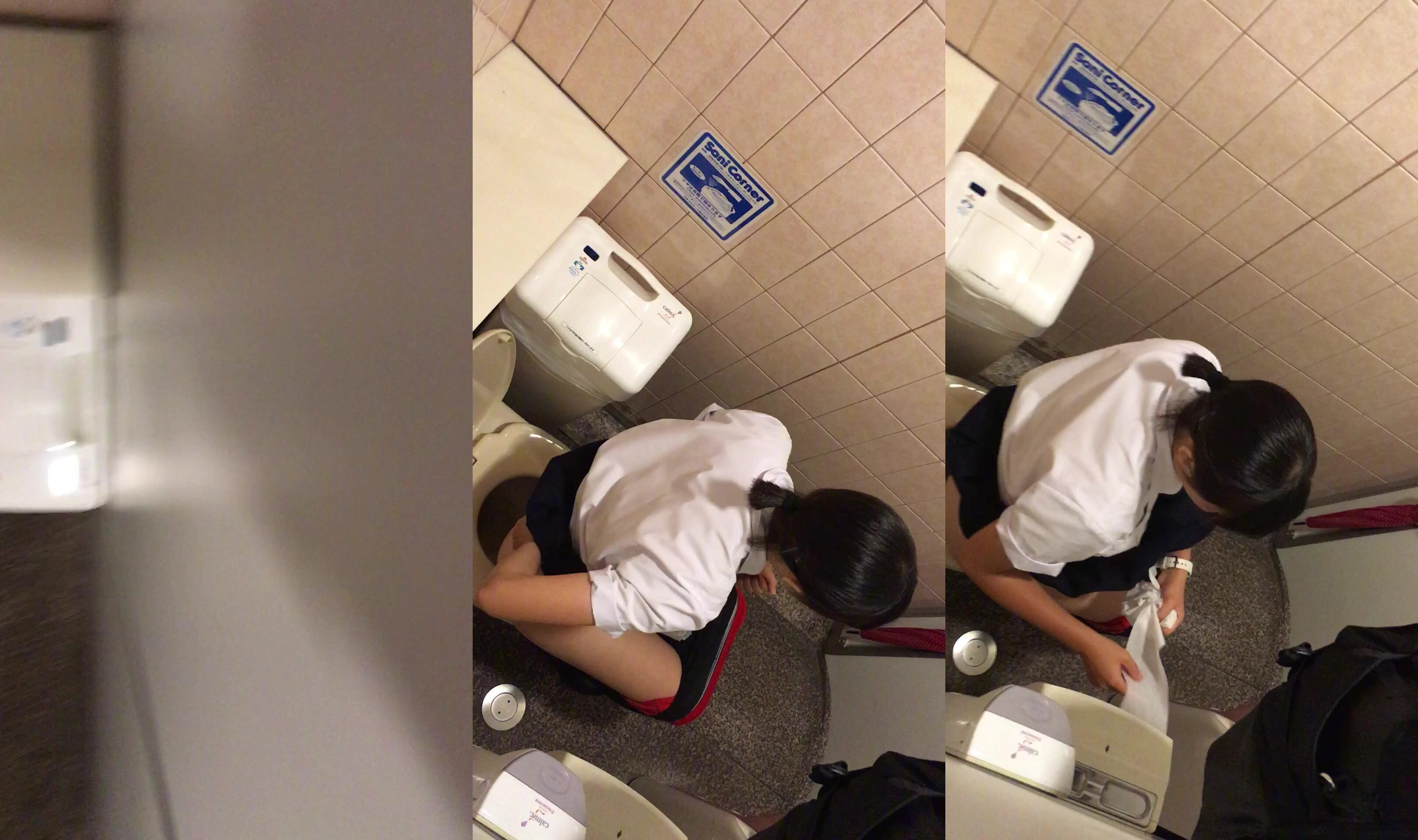 學校附近餐廳女廁偷拍多位漂亮學妹噓噓 (1)