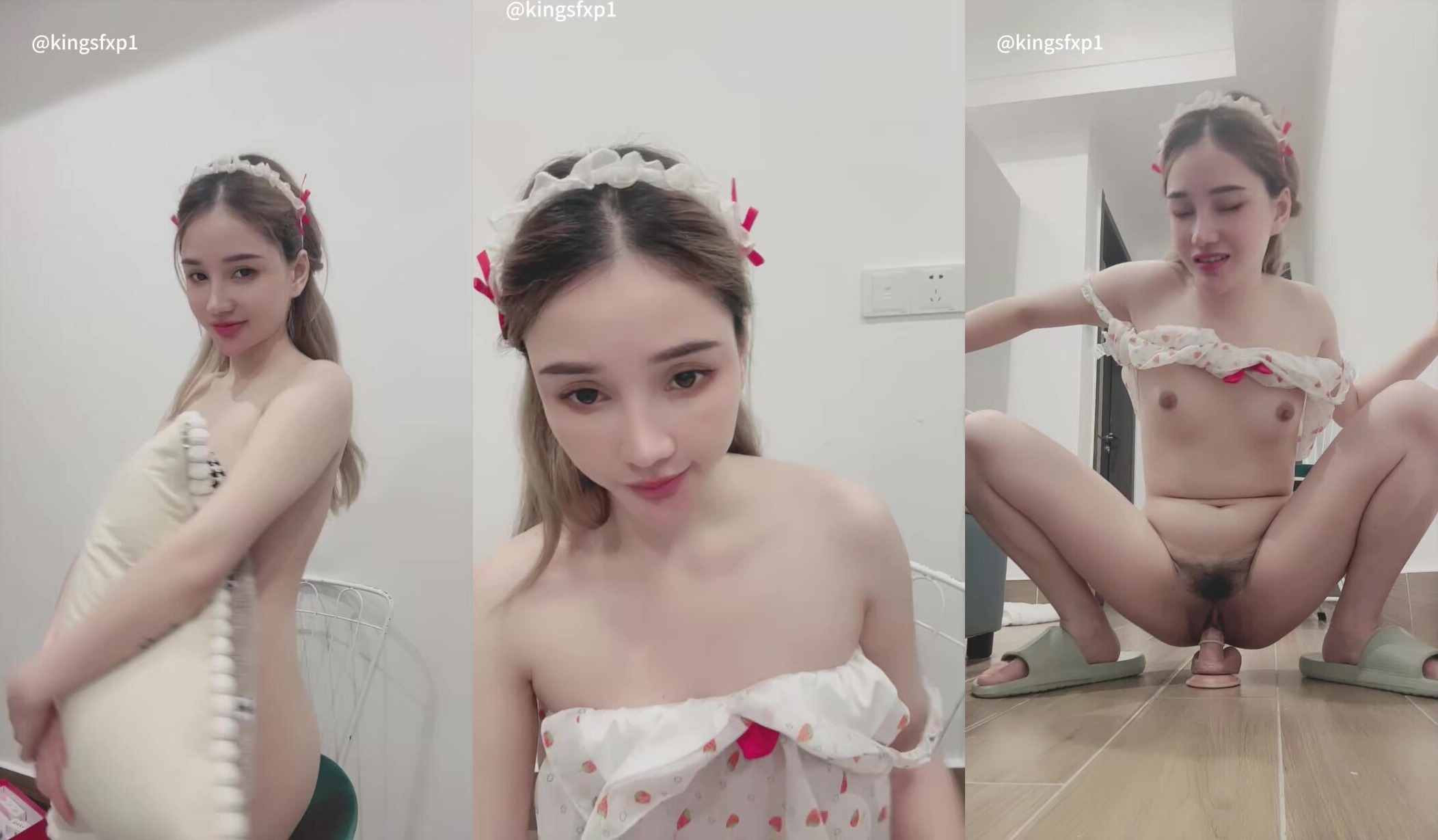 【小蘋果愛吃嗎】極品女學生 頂級身材精緻美乳 逼毛稀疏 肌膚雪白 道具自慰 潮噴 看了就想要 (1)