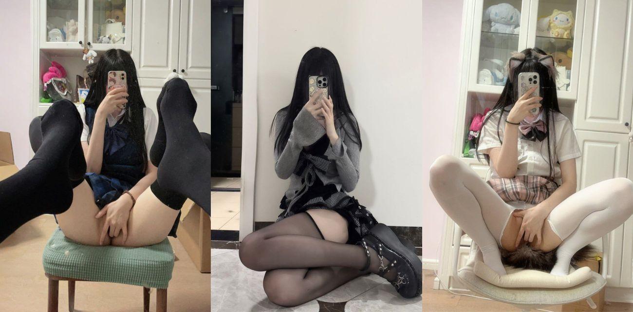 推特美少女網黃 悠哉大王 定製私拍合集 腿裹黑絲對鏡自慰 嬌喘陣陣勾魂奪魄！