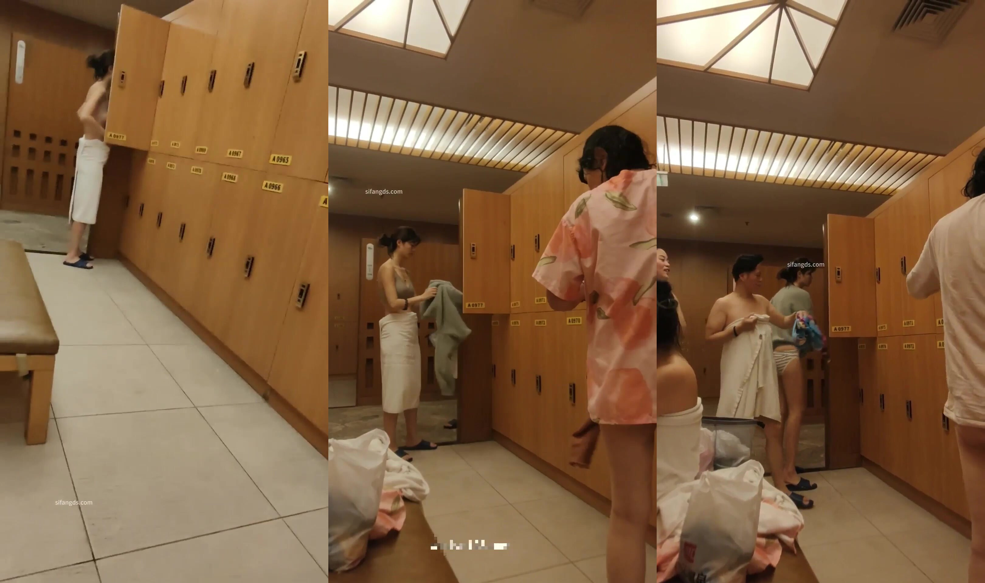 【少女時代】最新流出坑爹女主播 潛入洗浴會所更衣室高畫質偷拍幾位少婦，顏值和身材一級棒 (2)