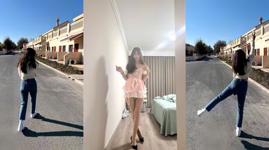 河北邯鄲新婚小夫妻 在婚床上瘋狂做愛自拍 追求刺激酒店開著門狂草 畫面淫靡至極！