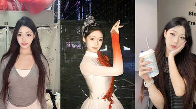 河南師範超美舞蹈生 周彤彤 情侶私拍洩密 透穴蕾絲內褲勾男友 穿開檔黑絲玩無套 各種體位輕鬆駕馭！