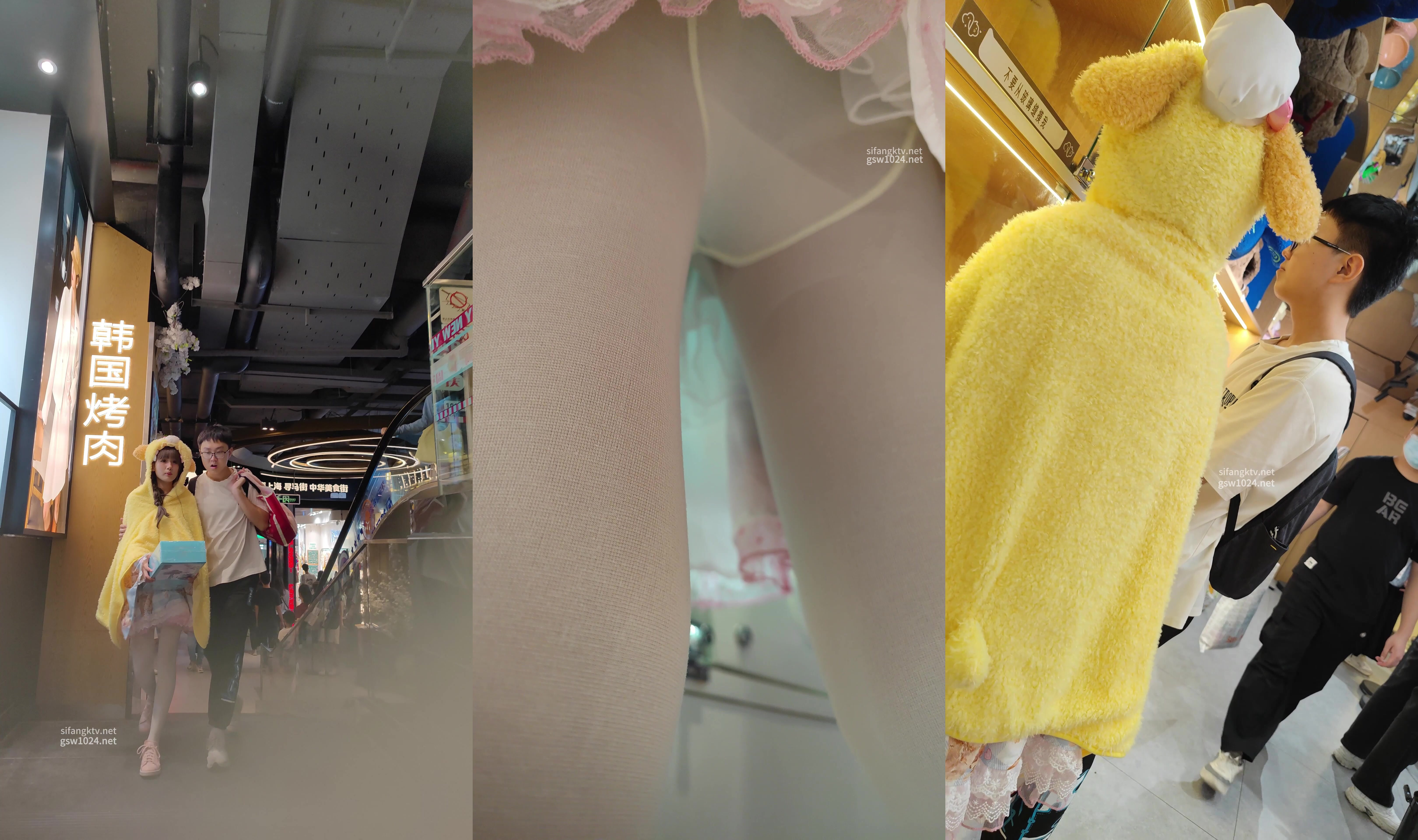 【KXCD】130白色絲襪超級可愛顏值很高的妹子，白色內內