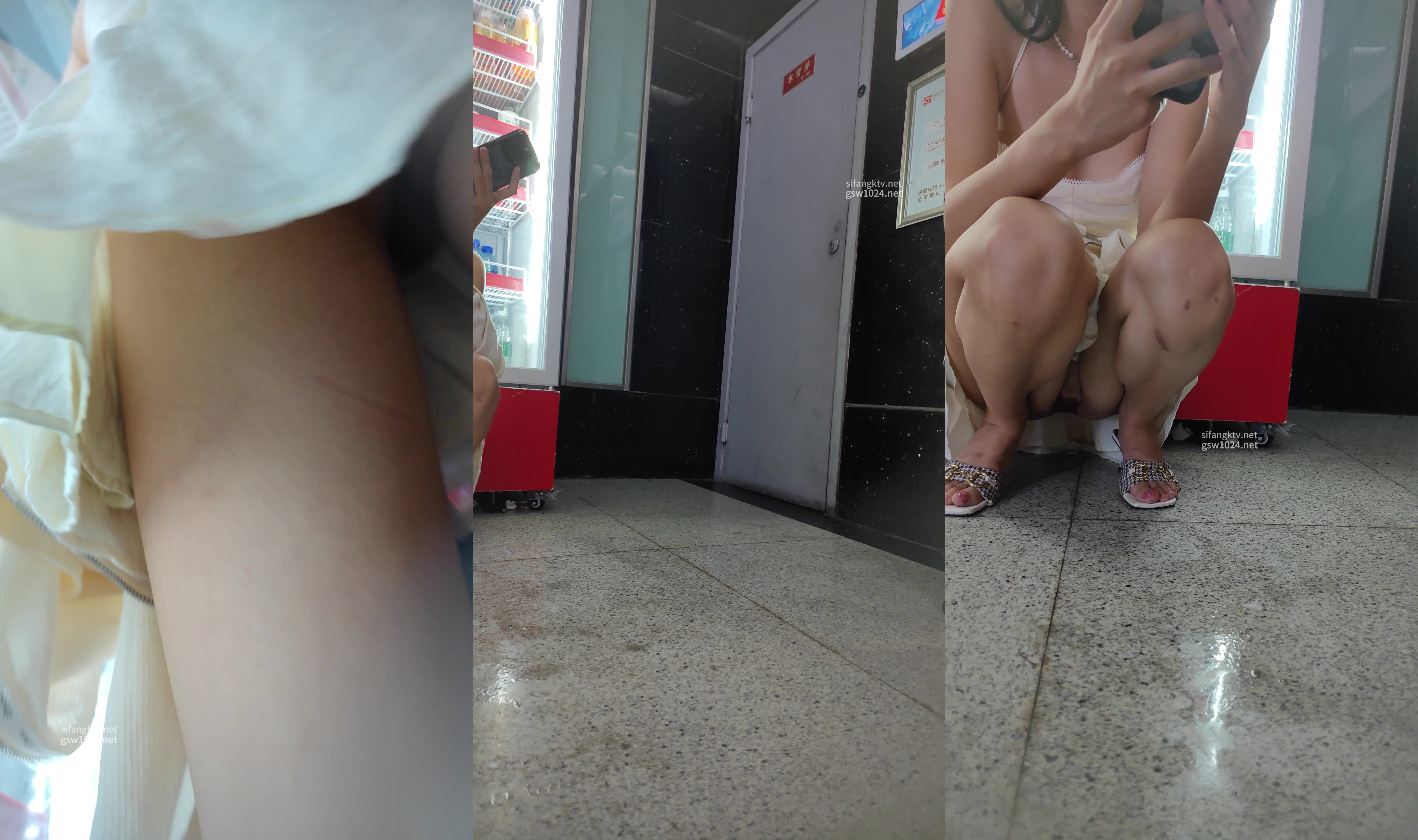 【KXCD】190小姐姐累了蹲下休息，粉色內內13處沾滿姨媽血