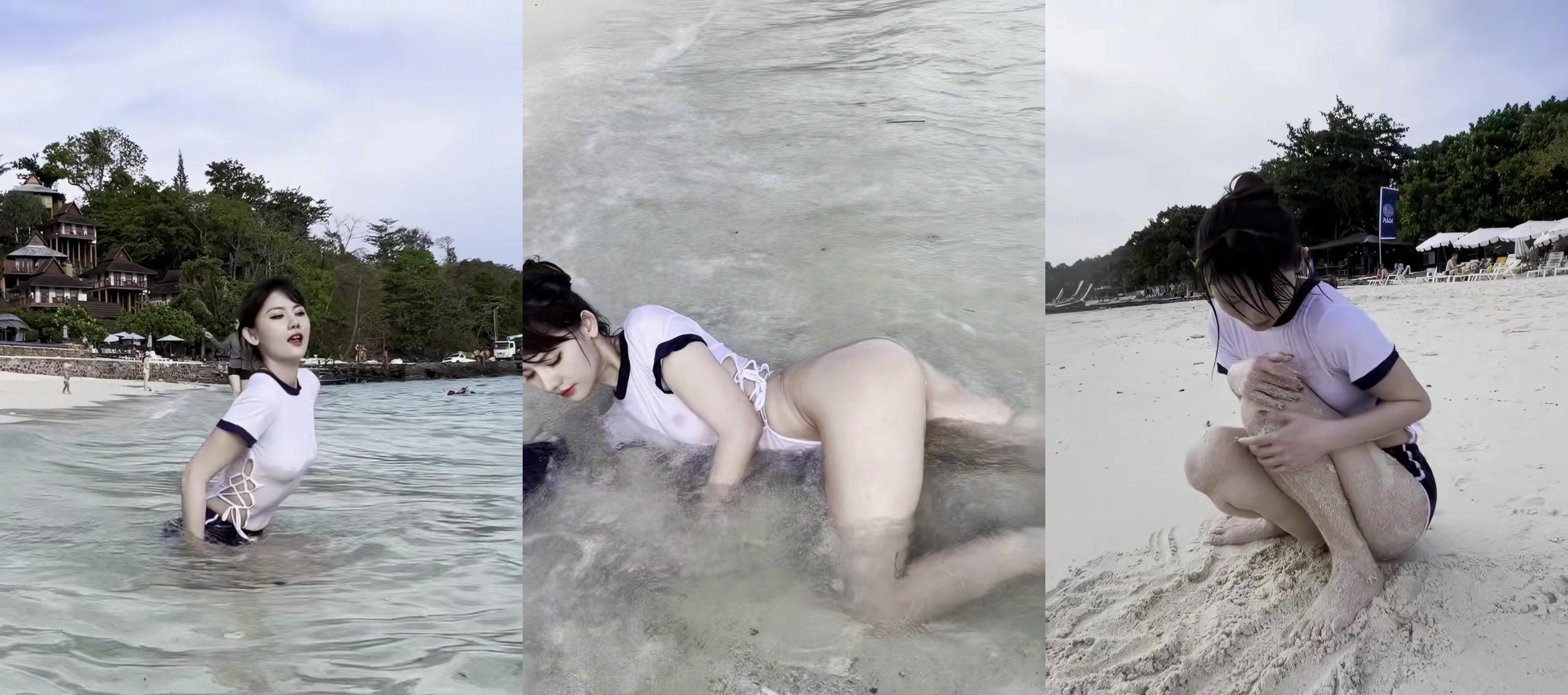 海島露點泳衣影片1