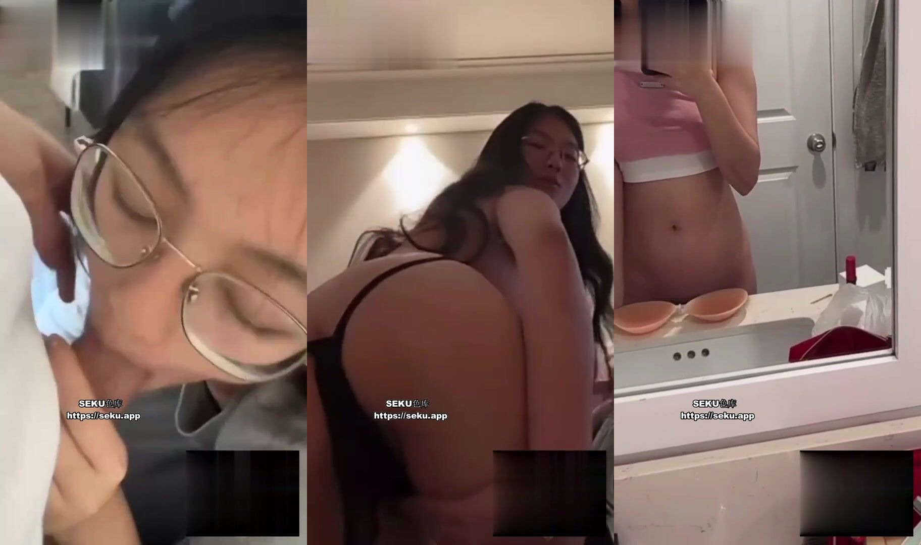 四川傳媒學院 舞蹈系大一學生妹 超極反差 帶上眼鏡的瞬間感覺直接拉滿 瓜友投稿