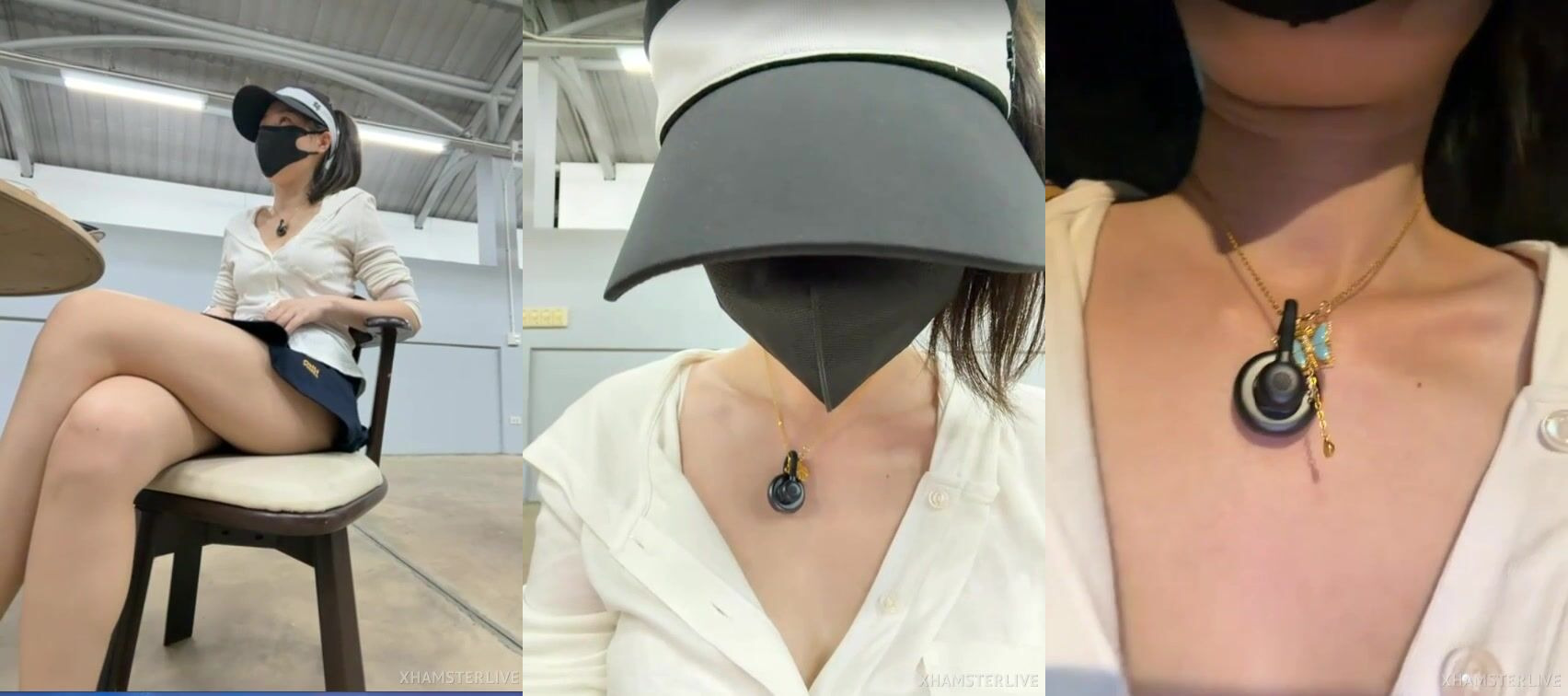 【nidebaby】22歲少女戶外高爾夫跳蛋 健身房黑牛道具狂插網咖玩跳蛋被網友發現揩油 (1)