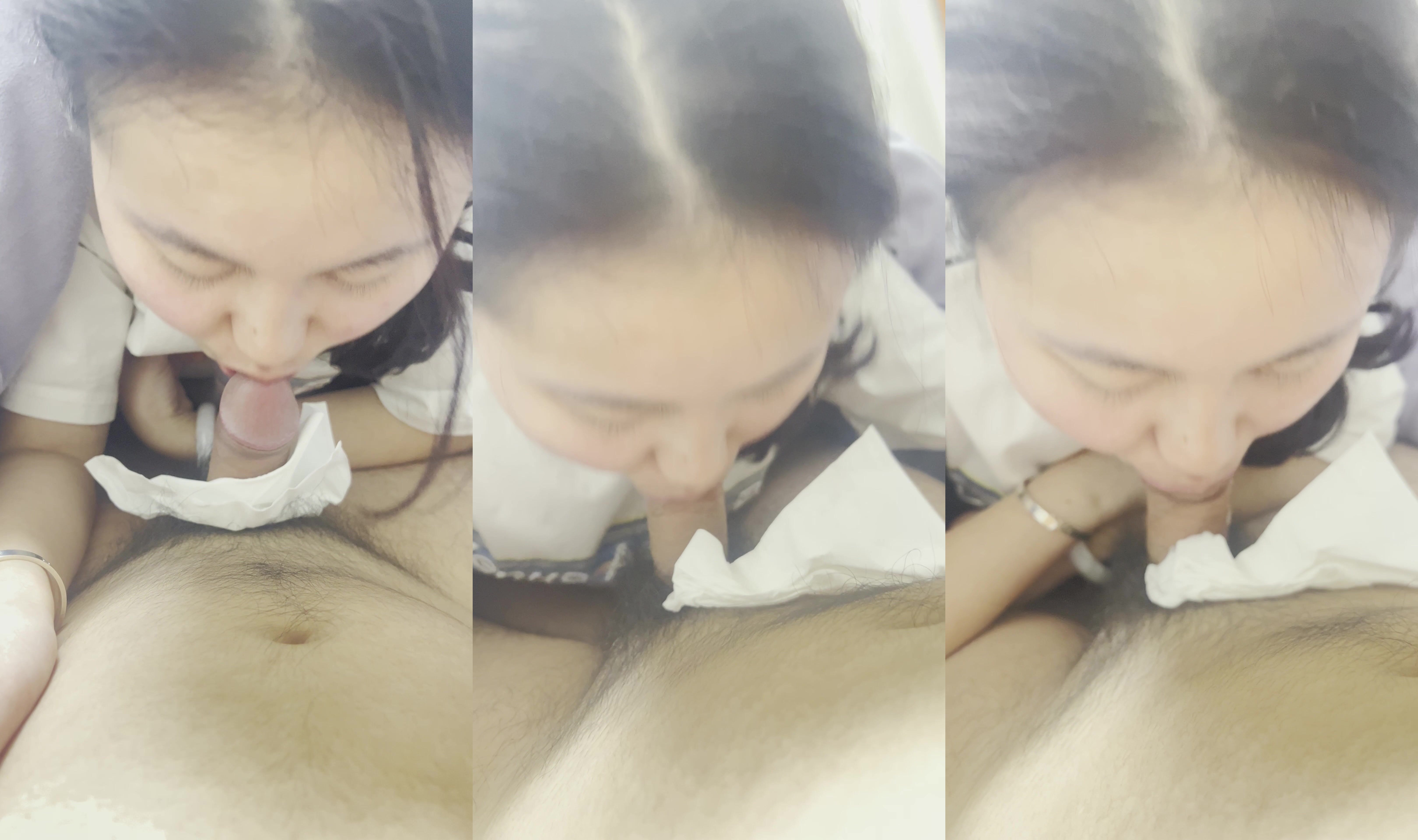 【原檔無水印】貴州眼鏡男猛吸小胸妻奶頭直髮抖她浪叫著讓兄弟快來操爛小奶子