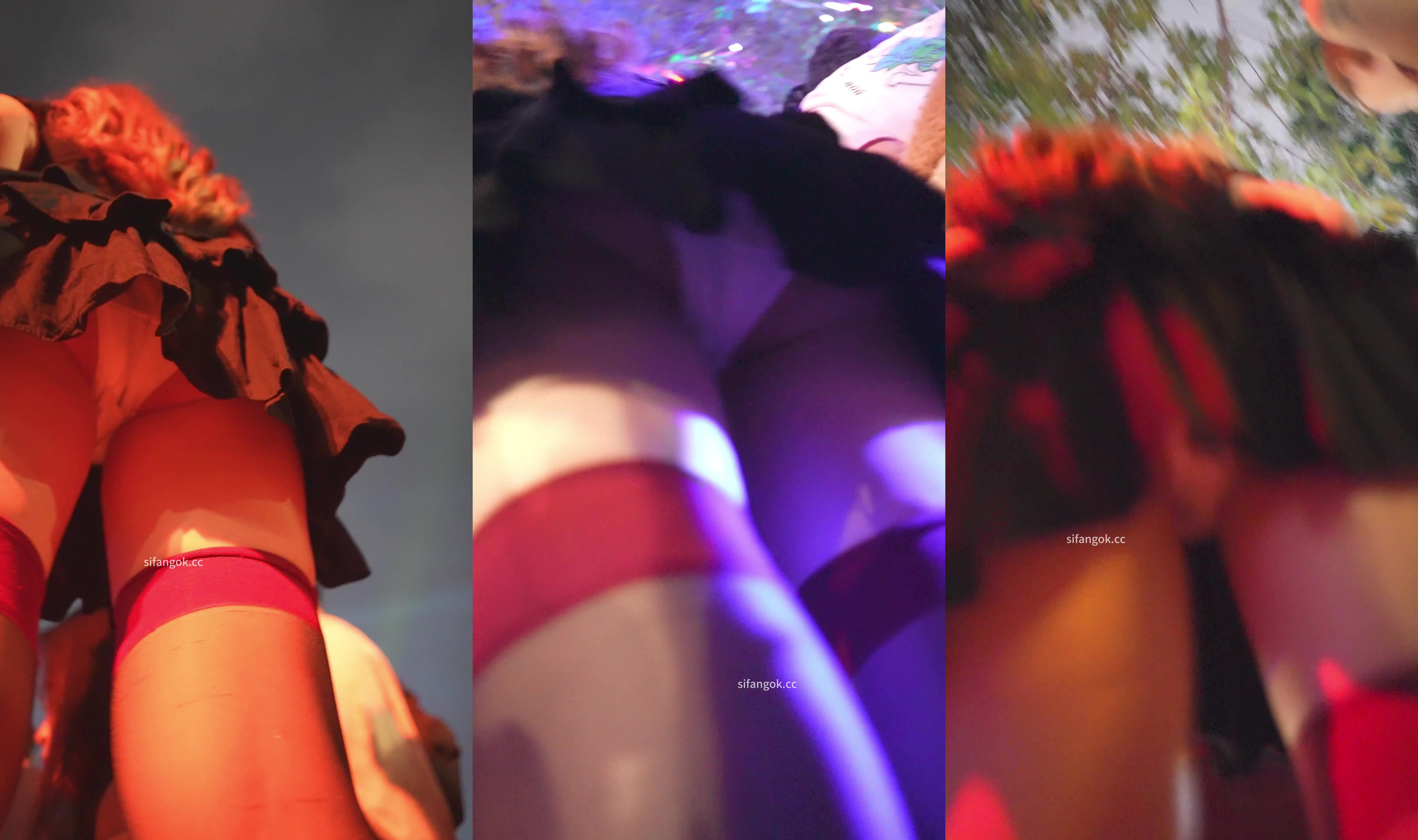 (BC-AA-663)遊樂園CD抹胸裙美女性感黑絲過膝襪白內
