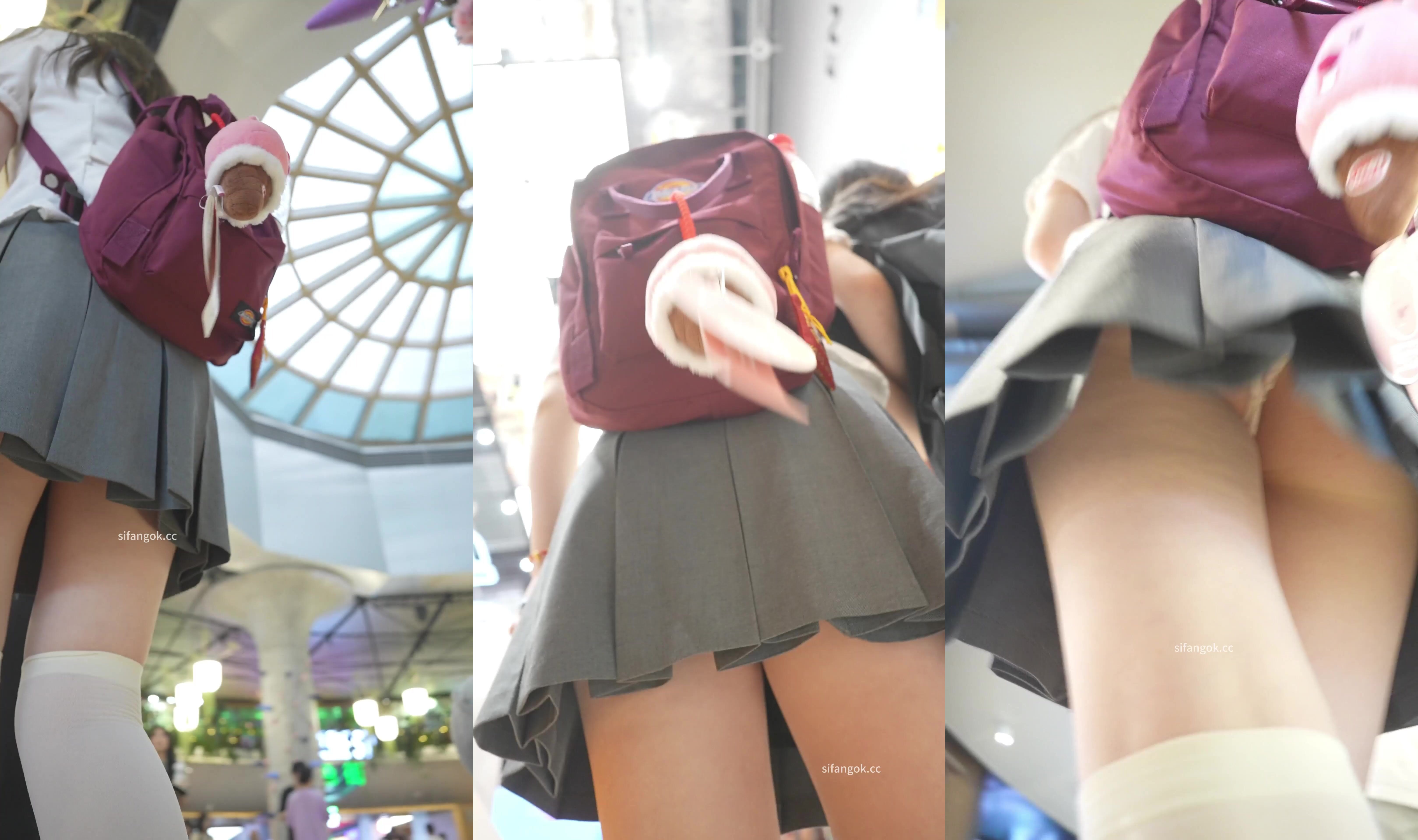 (BC-AA-671)JK制服小學妹週末逛街超細性感白內夾進屁股縫